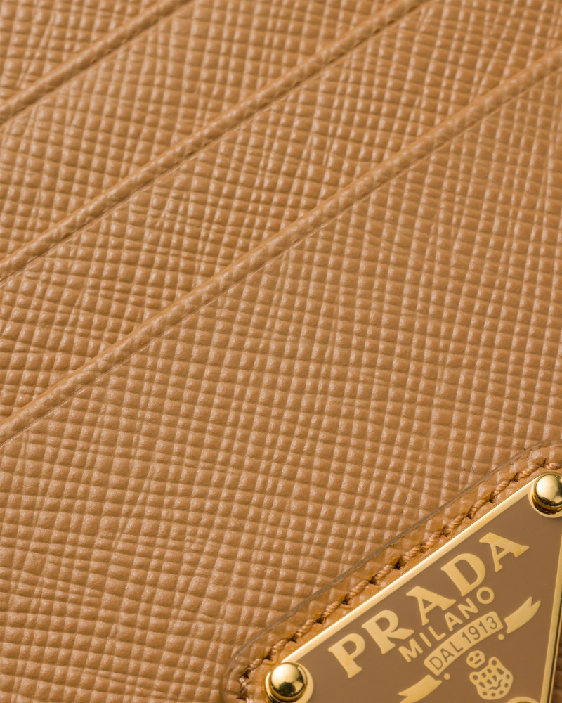 Prada Saffiano Leather Card Holder outlook