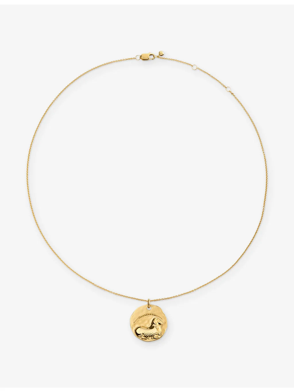 Aries Zodiac 18ct Yellow Gold Vermeil Pendant Necklace - 1