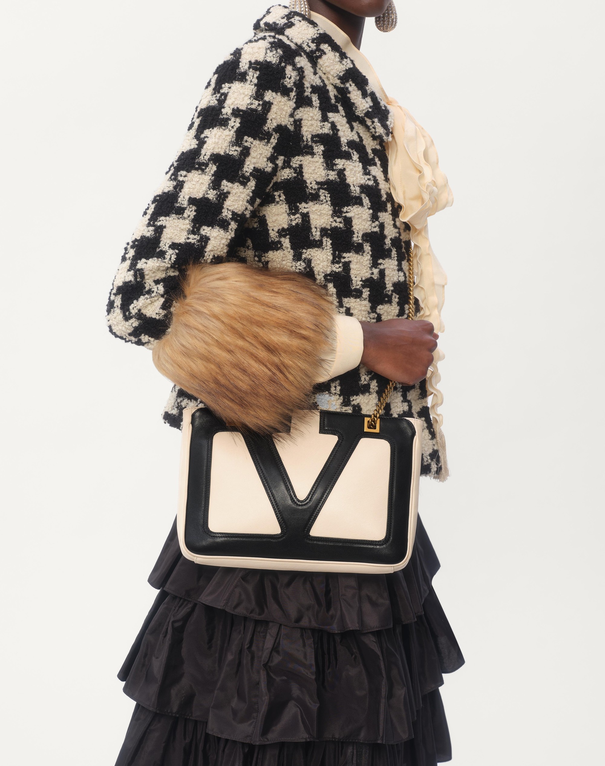VALENTINO GARAVANI VIVA SUPERSTAR SMALL NAPPA LEATHER SHOPPING BAG - 2