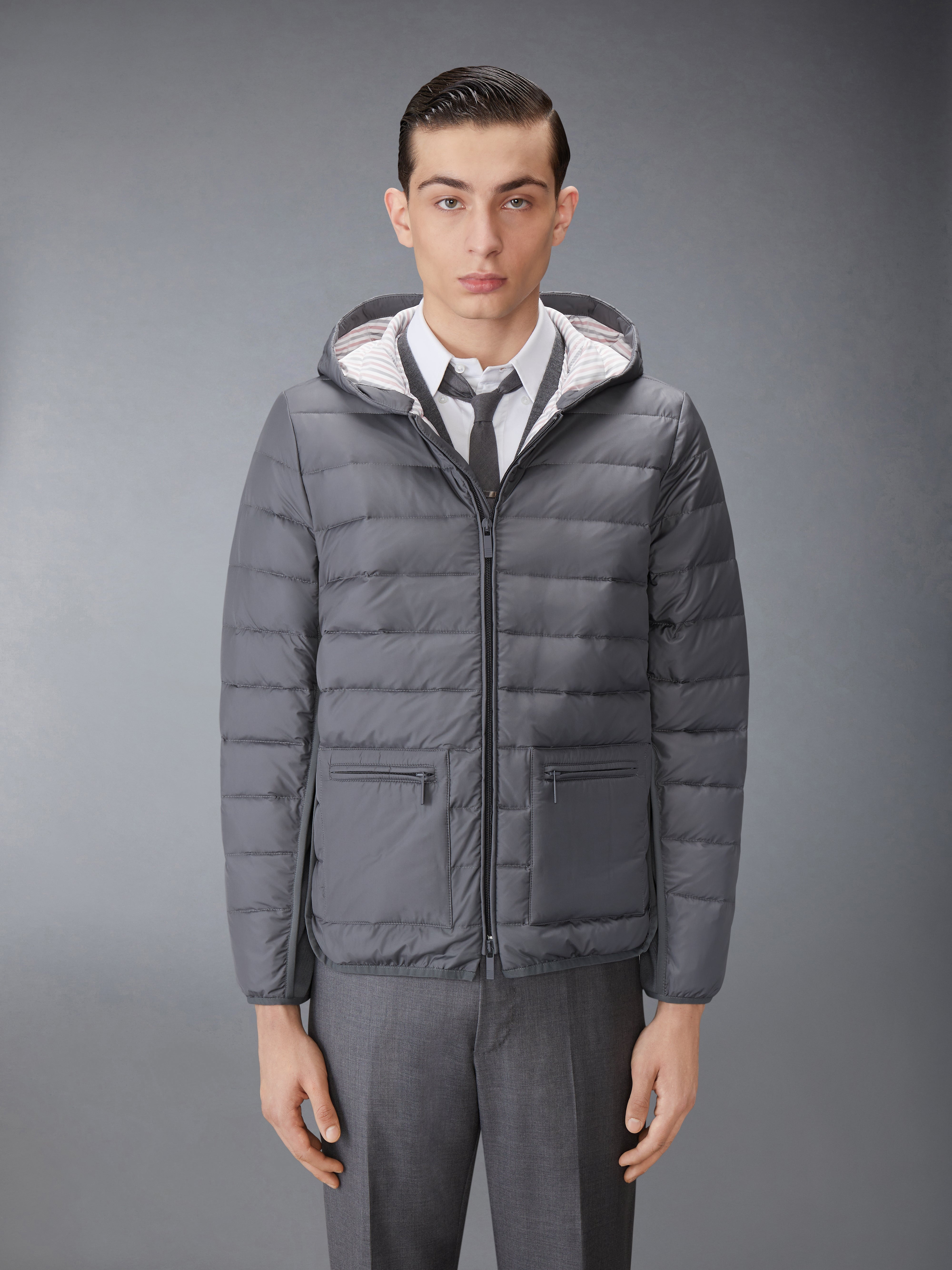 ULTRA LIGHT NYLON DOWN FILL HOOD JACKET - 2