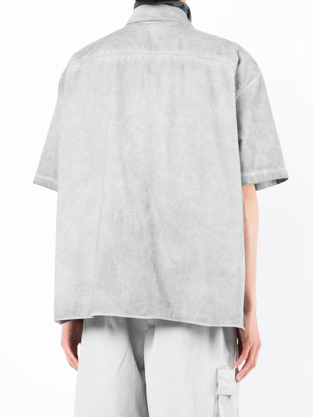 light-wash short-sleeve shirt - 4
