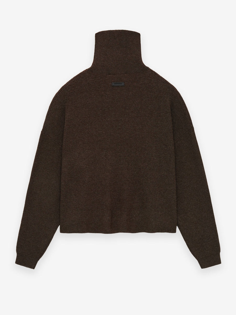 Women's Waffle Turtleneck - 2