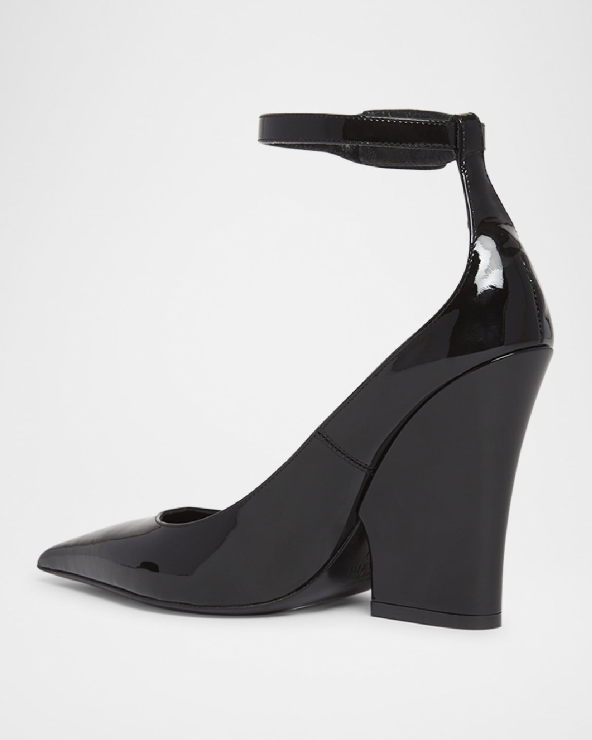 VLogo Patent Ankle-Strap Pumps - 4