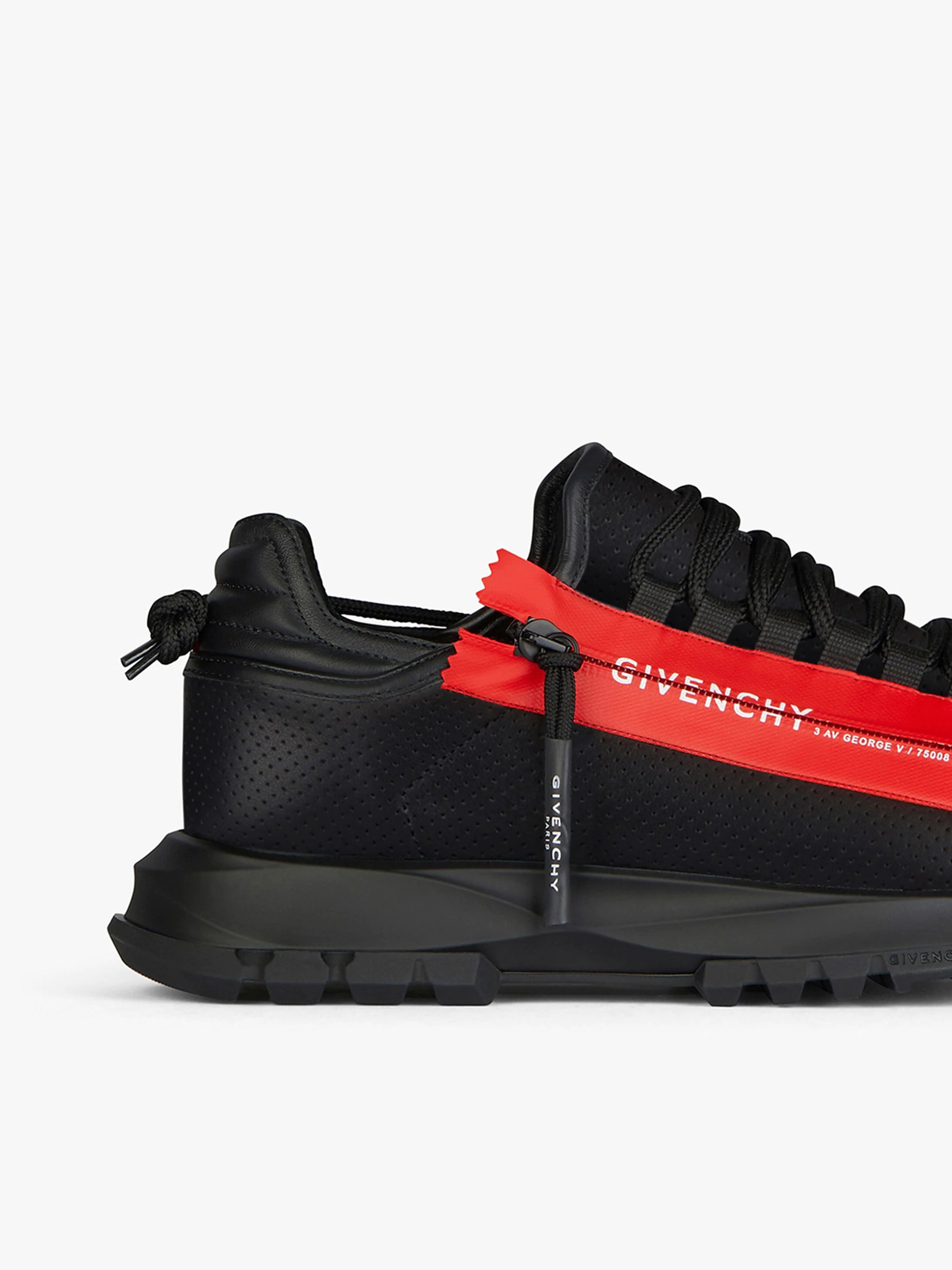 SPECTRE SNEAKERS IN PERFORATED LEATHER AND ZIP - 6