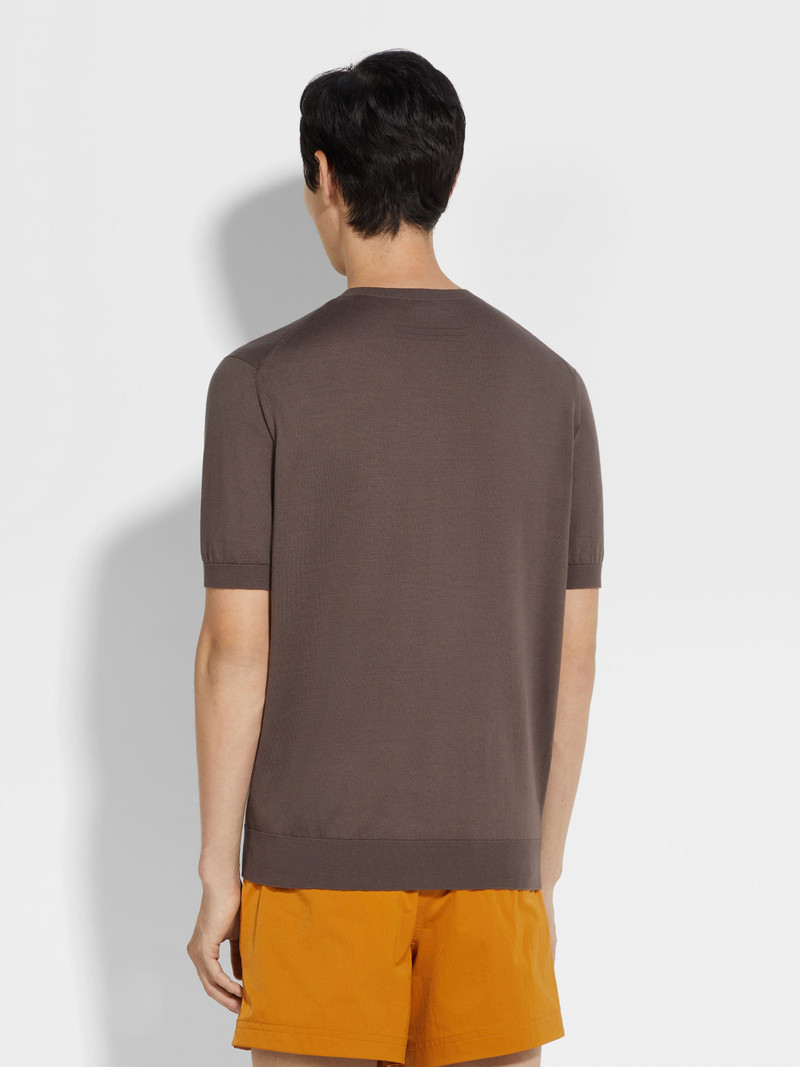 DARK TAUPE PREMIUM COTTON T-SHIRT 5