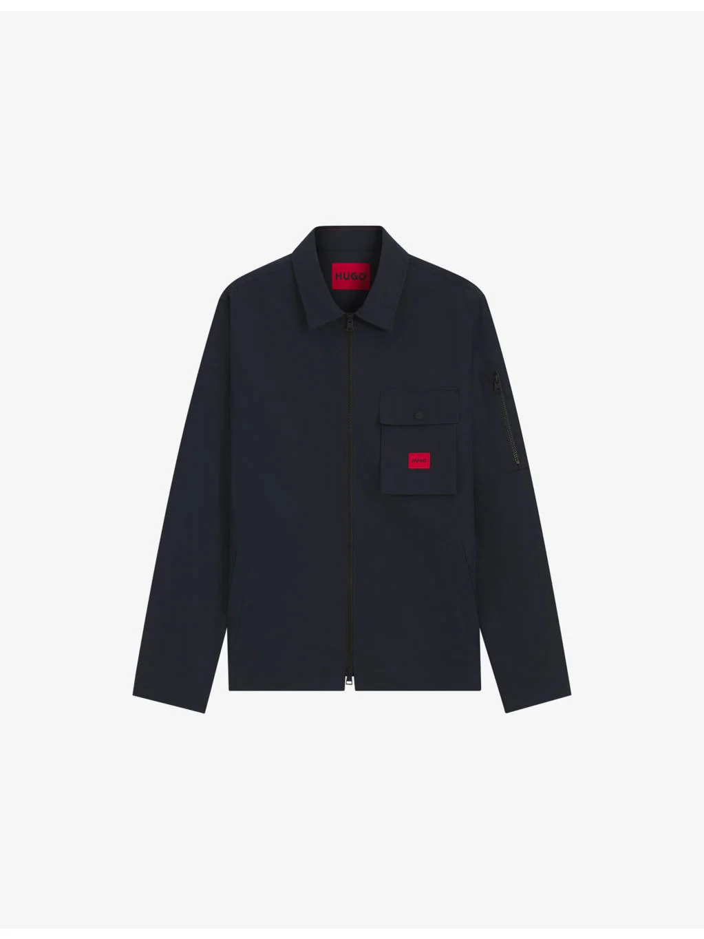 Brand-Patch Oversized-Fit Cotton-Blend Overshirt - 1