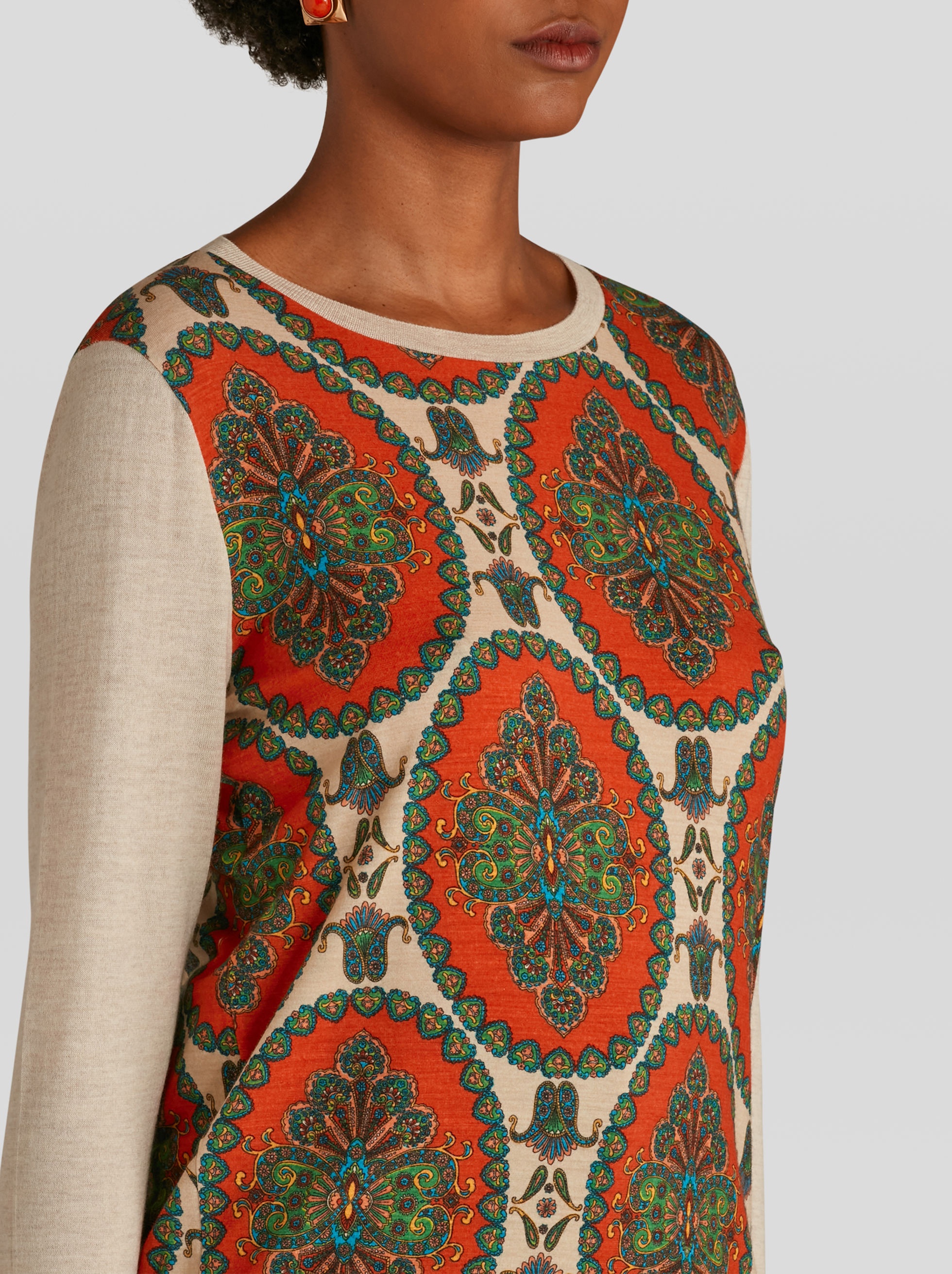 PAISLEY MEDALLION PRINT JUMPER - 2