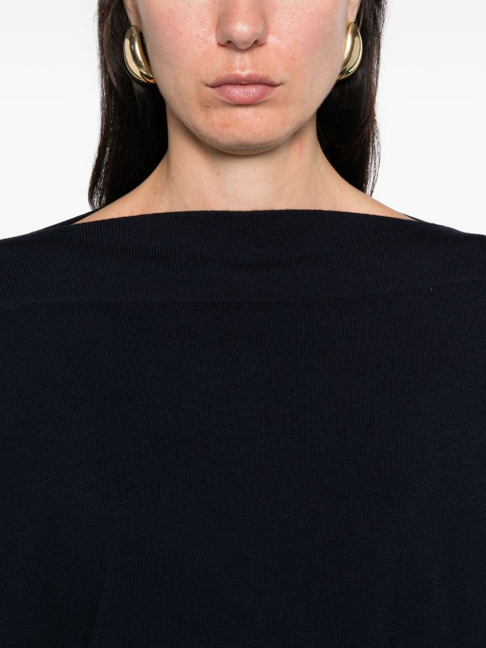 boat-neck wool sweater - 5