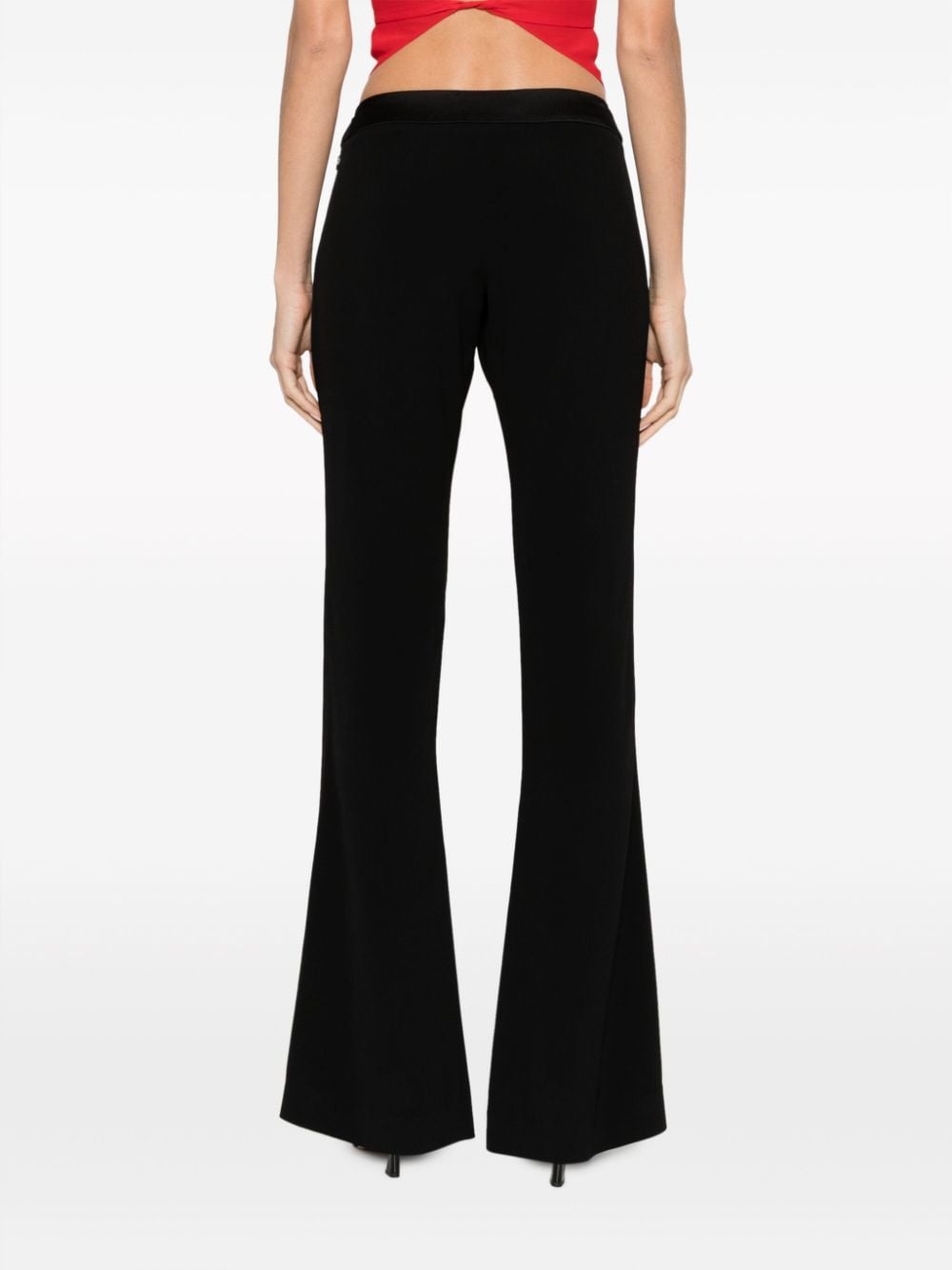 double-button flared trousers - 4