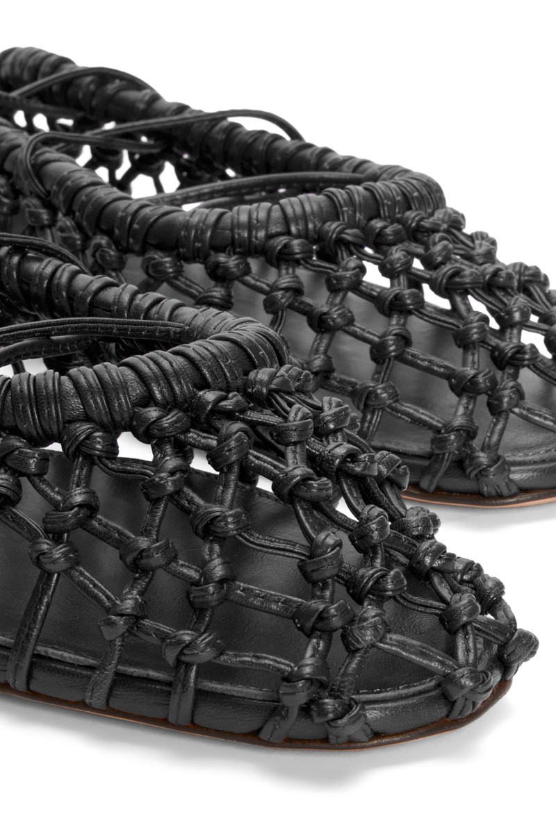 Woven ballerina in lambskin 4