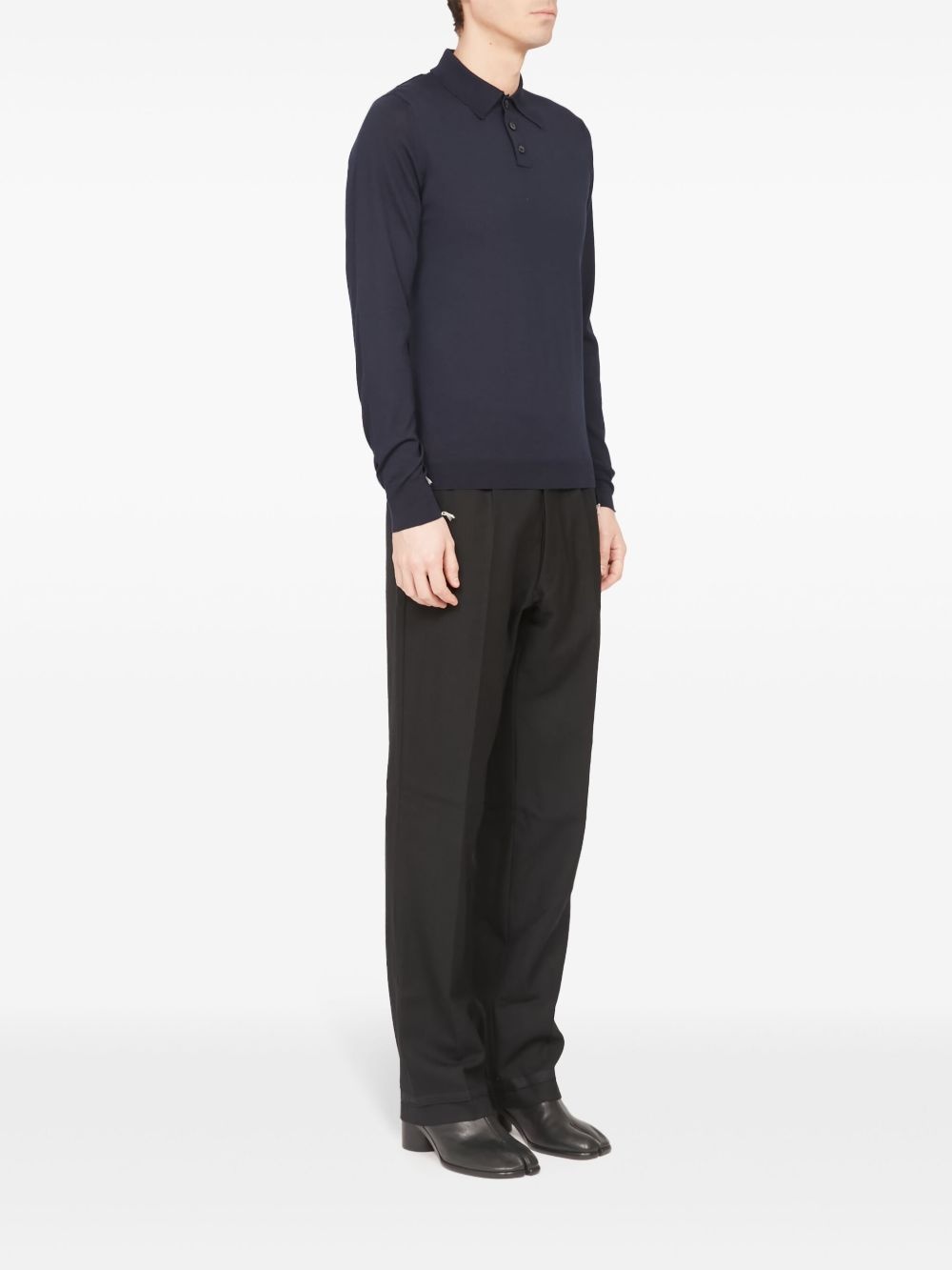 wool polo jumper - 2