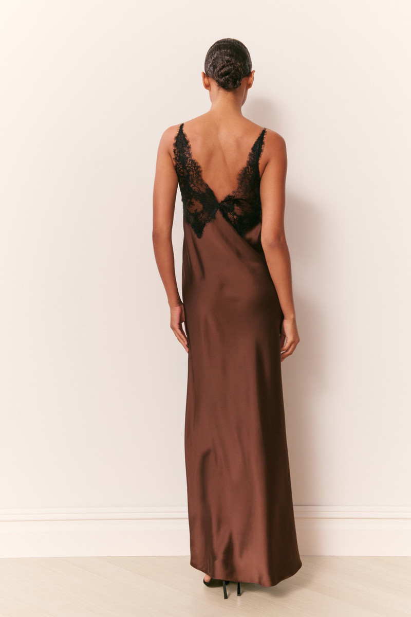 Iridia Satin Maxi Slip Dress 4