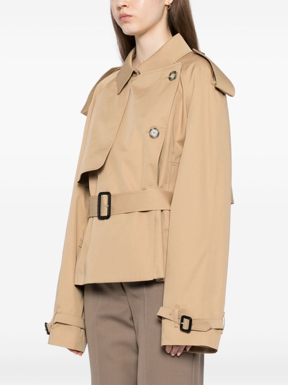belted trench coat - 5