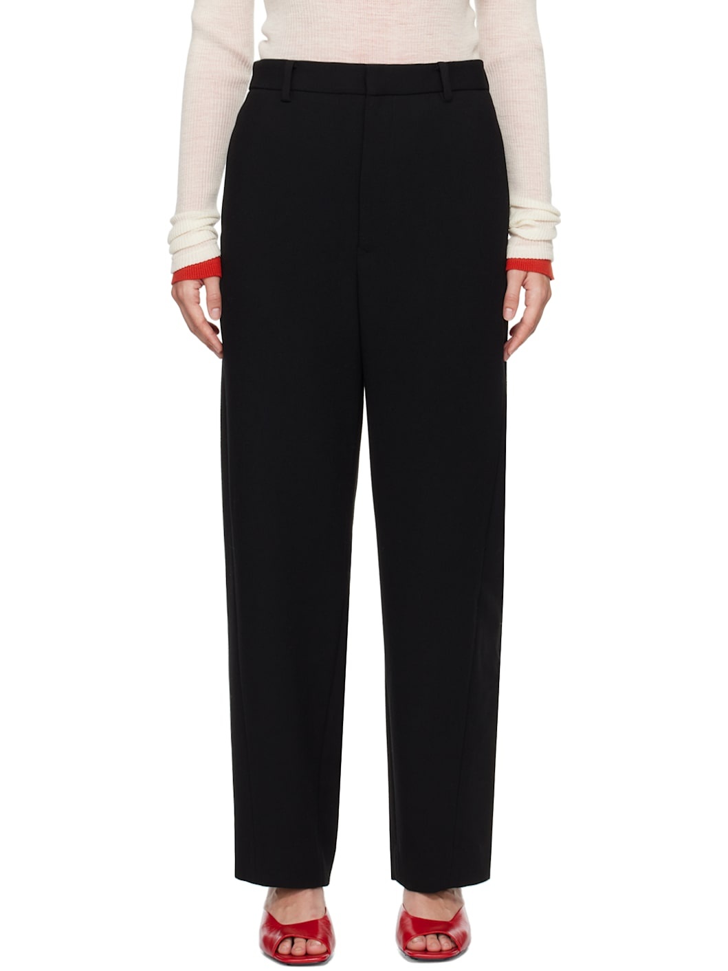 Tense Wool Double Cloth Slacks
