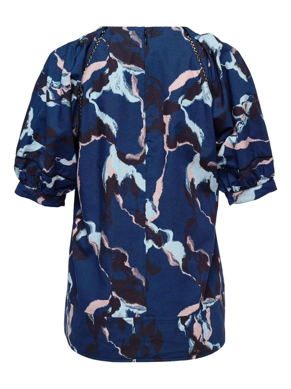 puff-sleeve abstract-print blouse - 2