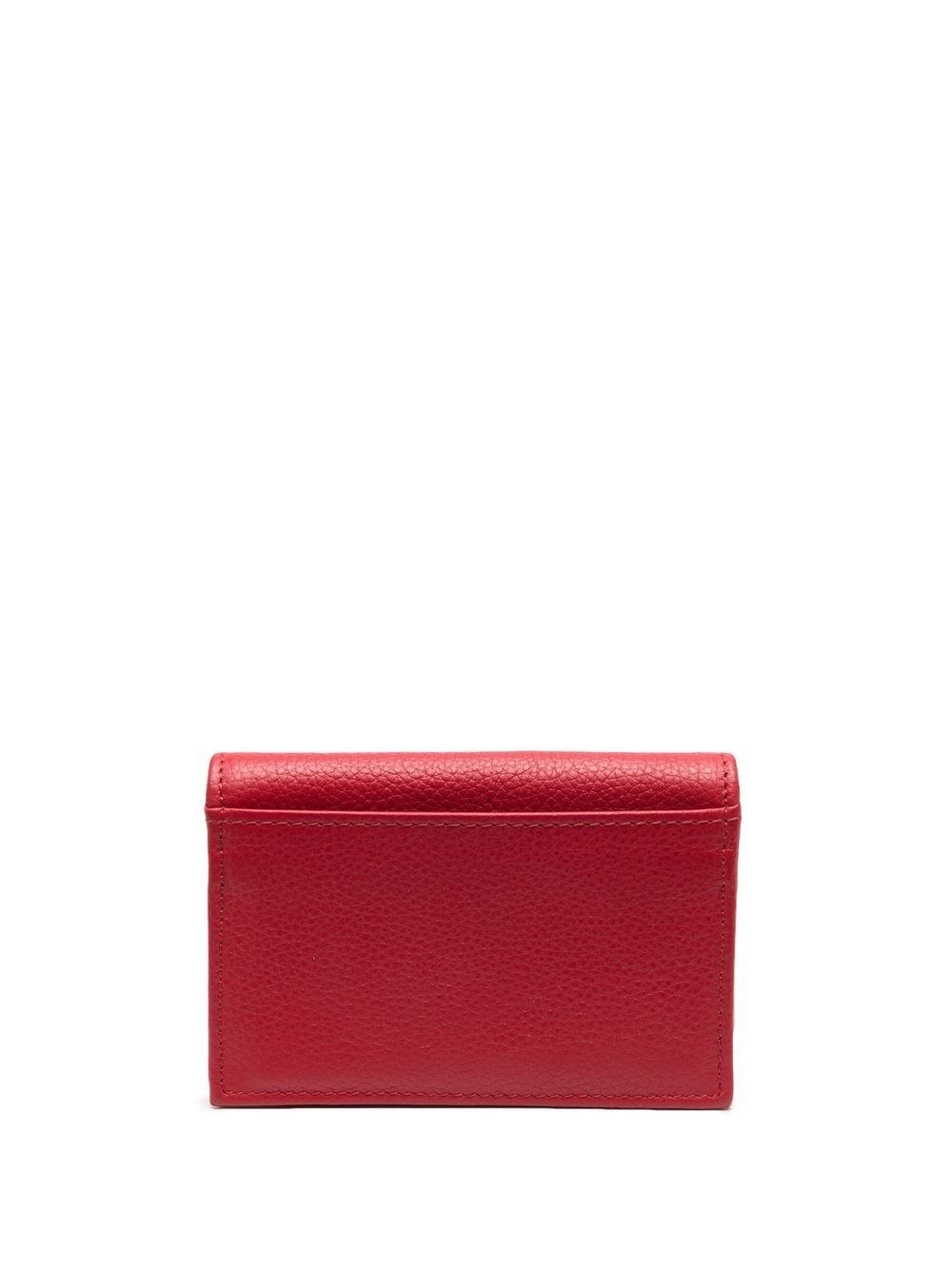 foldover pebbled wallet - 2