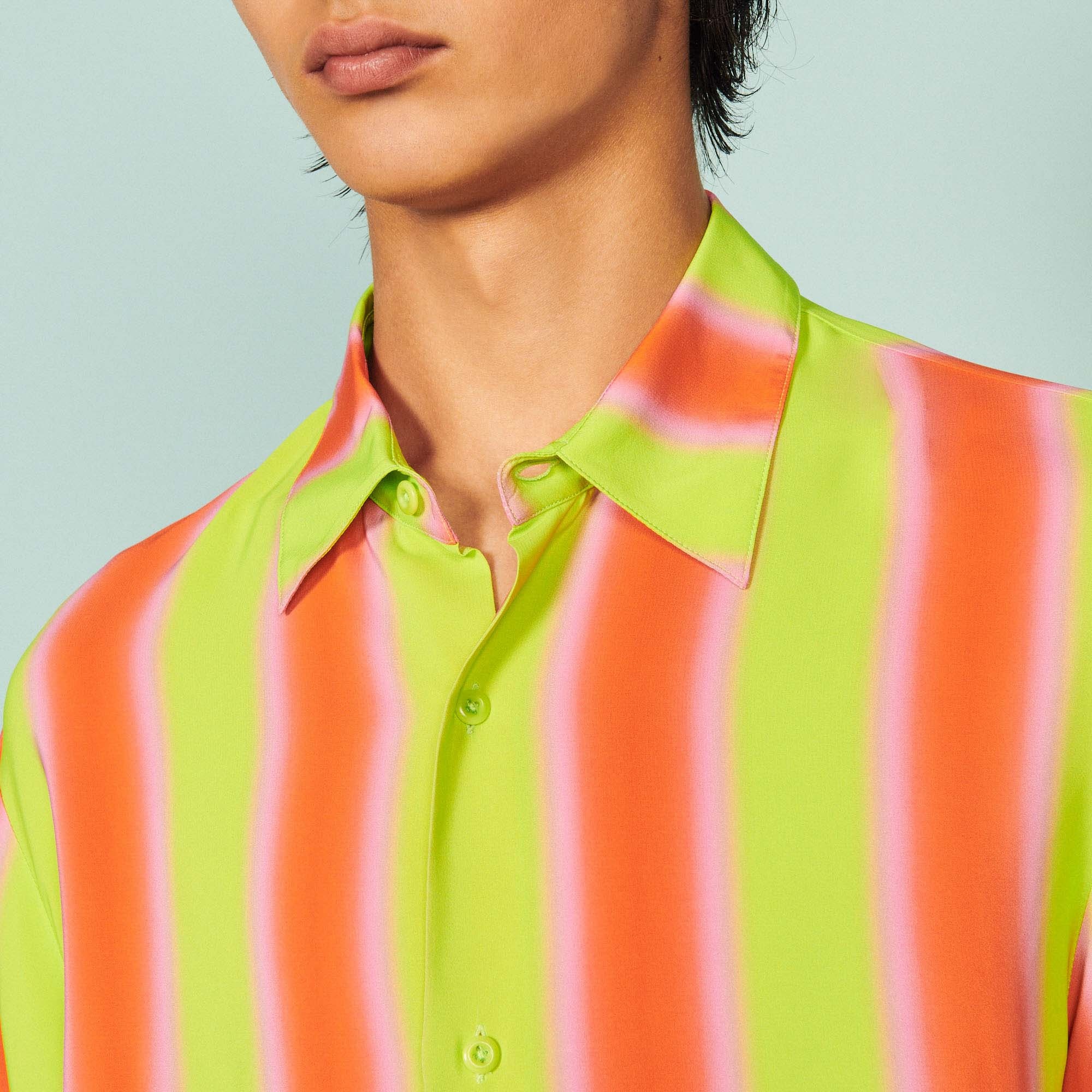 Striped flowing shirt - 5