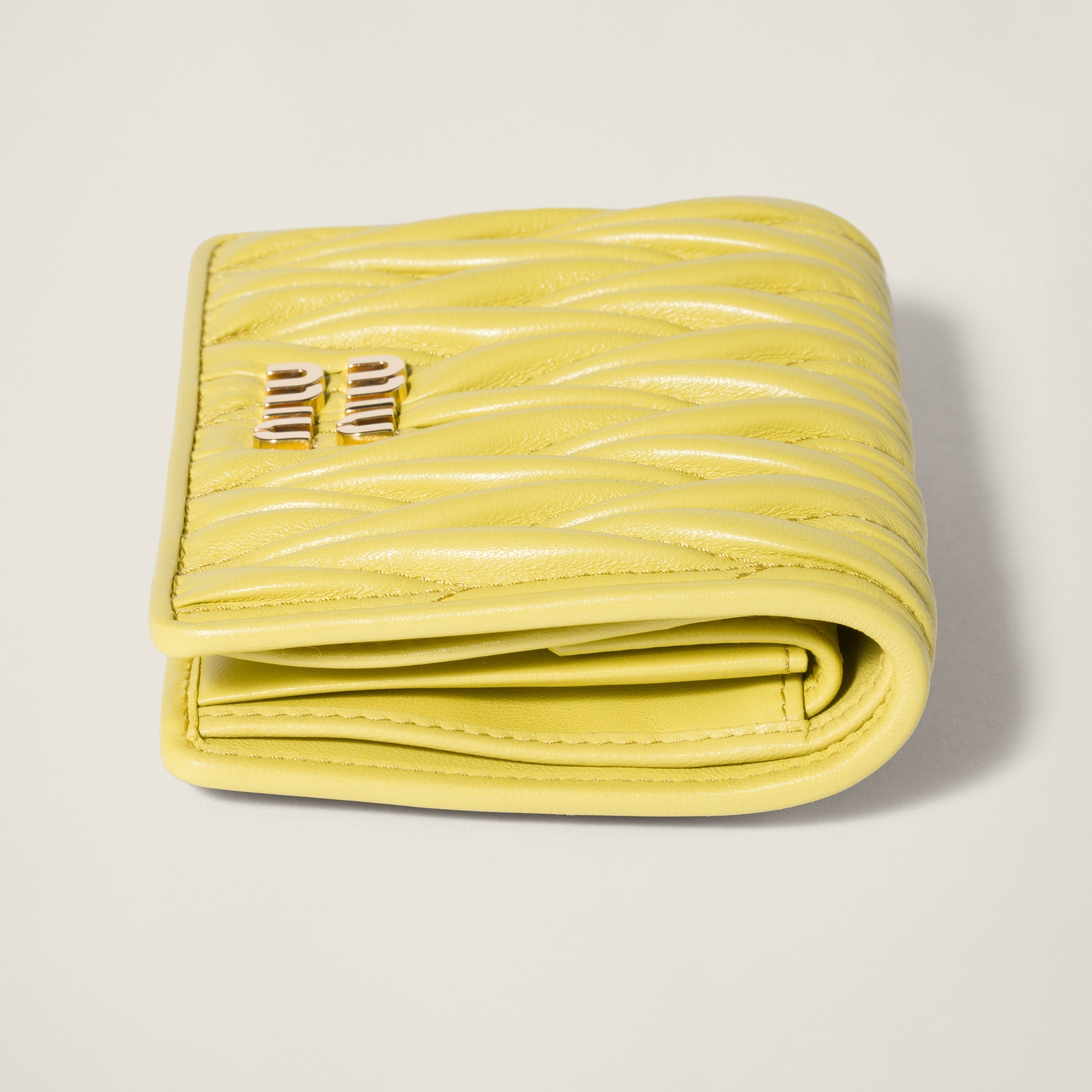 Small matelassé nappa leather wallet - 4