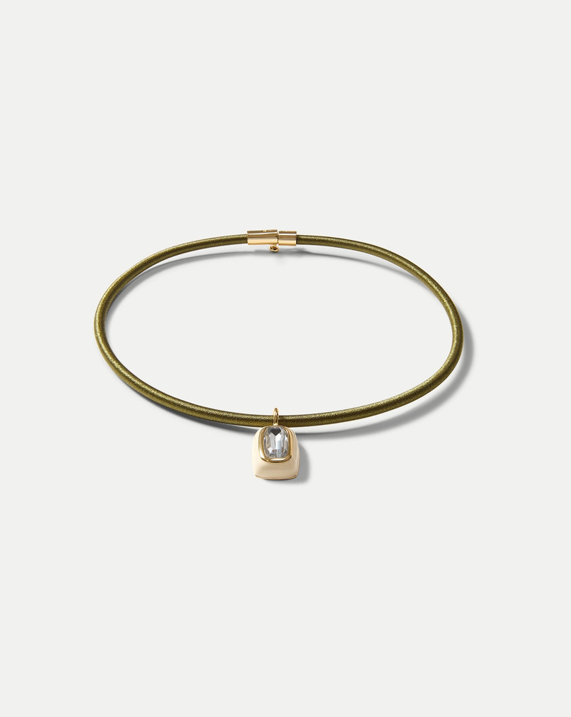 VERONICA BEARD ARMY CORD PENDANT NECKLACE outlook