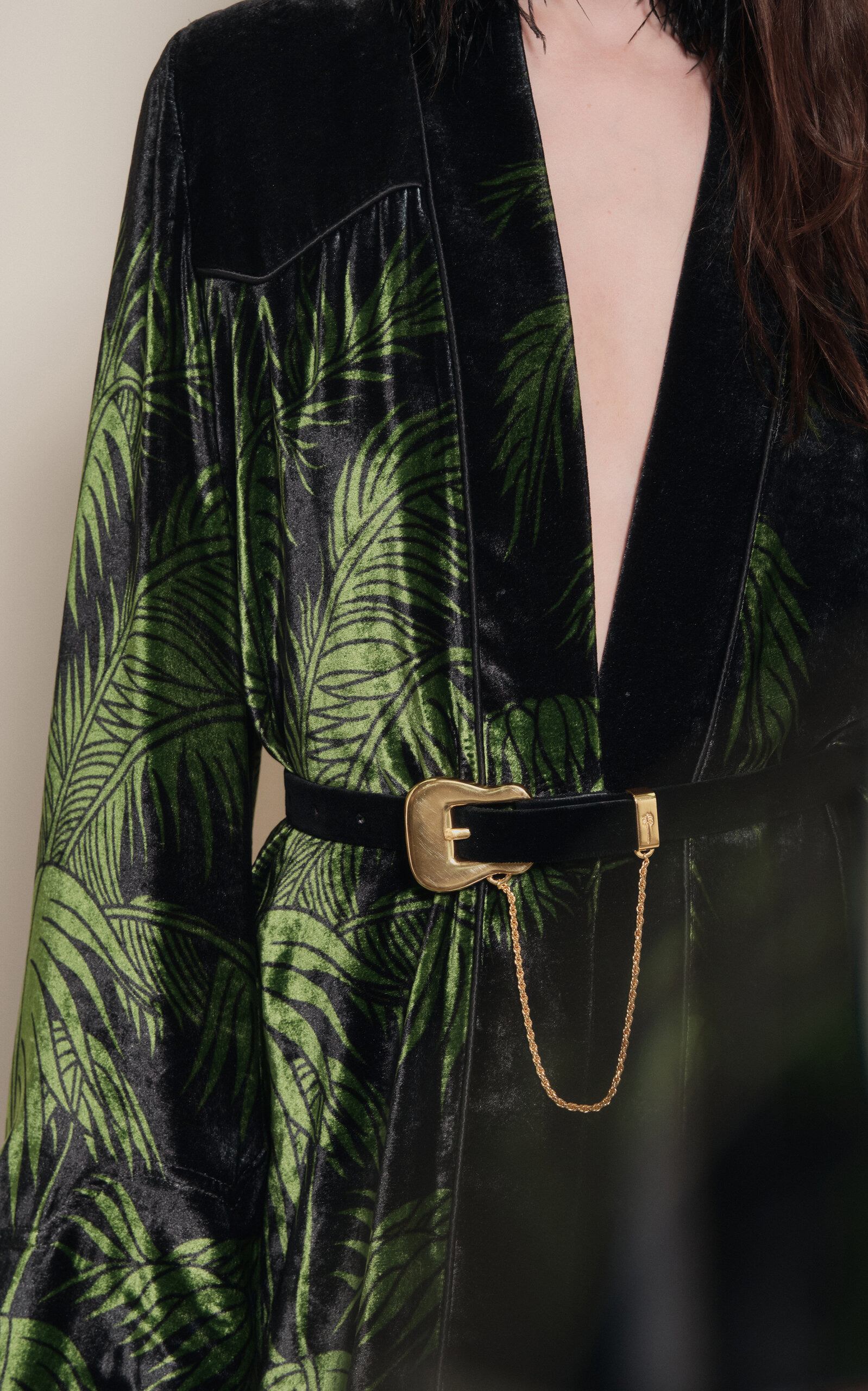 Alma Majestuosa Kimono dark green - 3