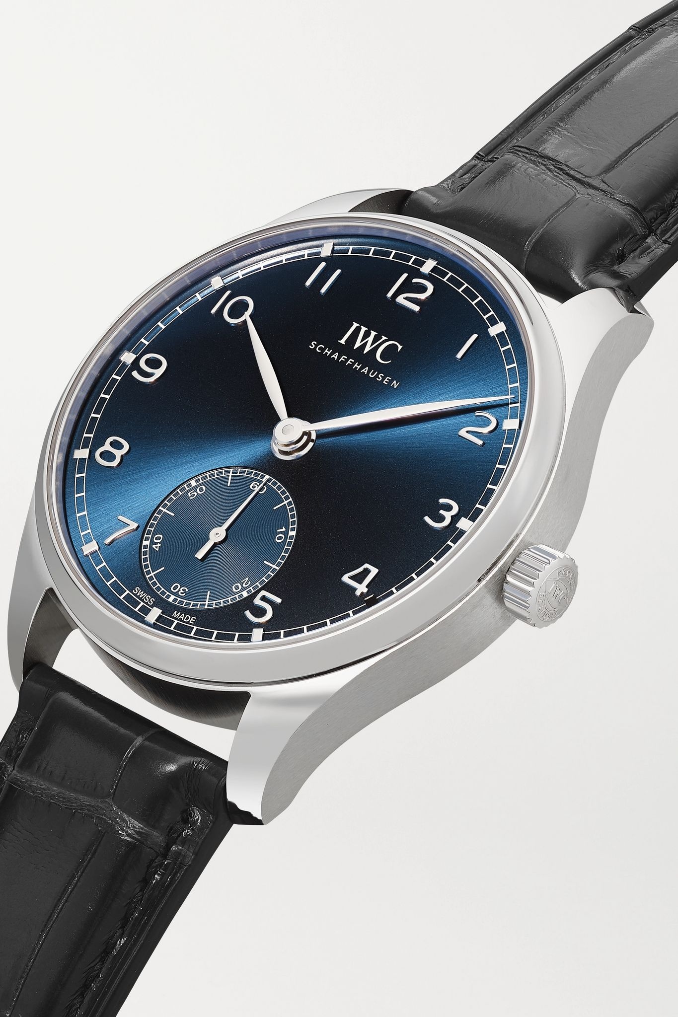 Portugieser Automatic 40.4mm stainless steel and alligator watch - 2