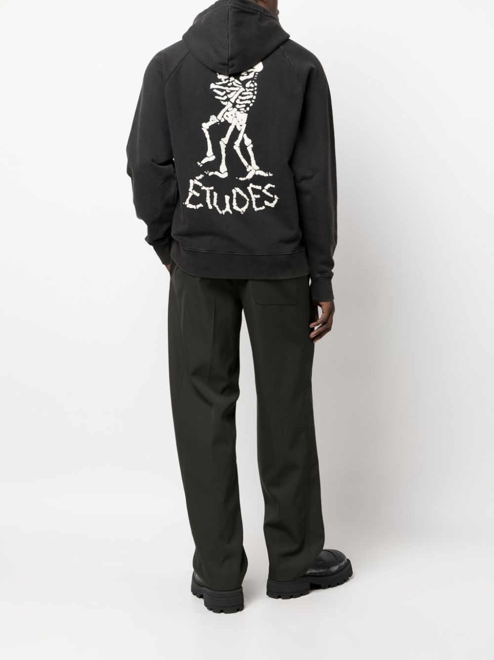 logo-print drawstring hoodie - 2