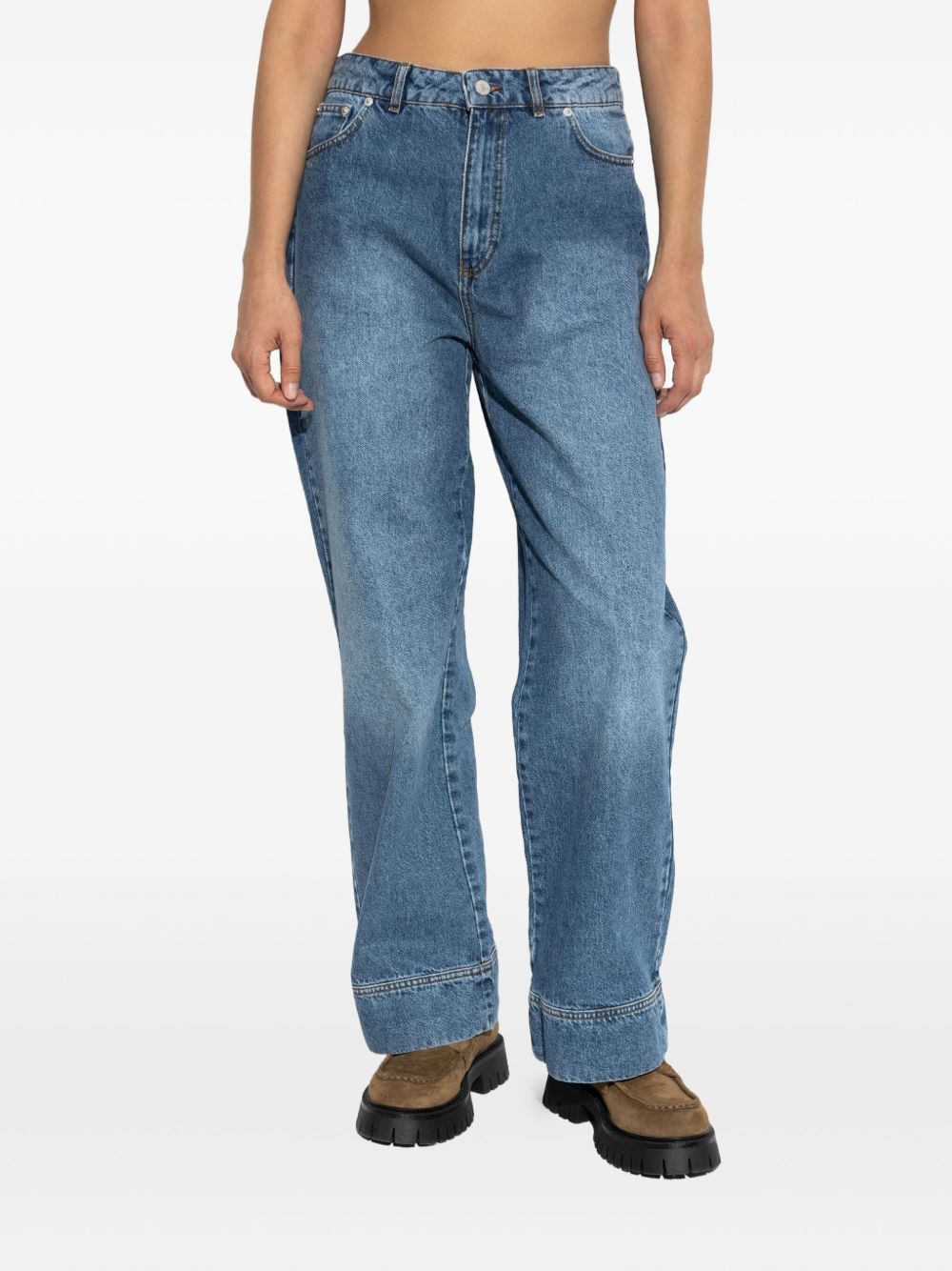 Naoko cuffed wide-leg jeans - 3