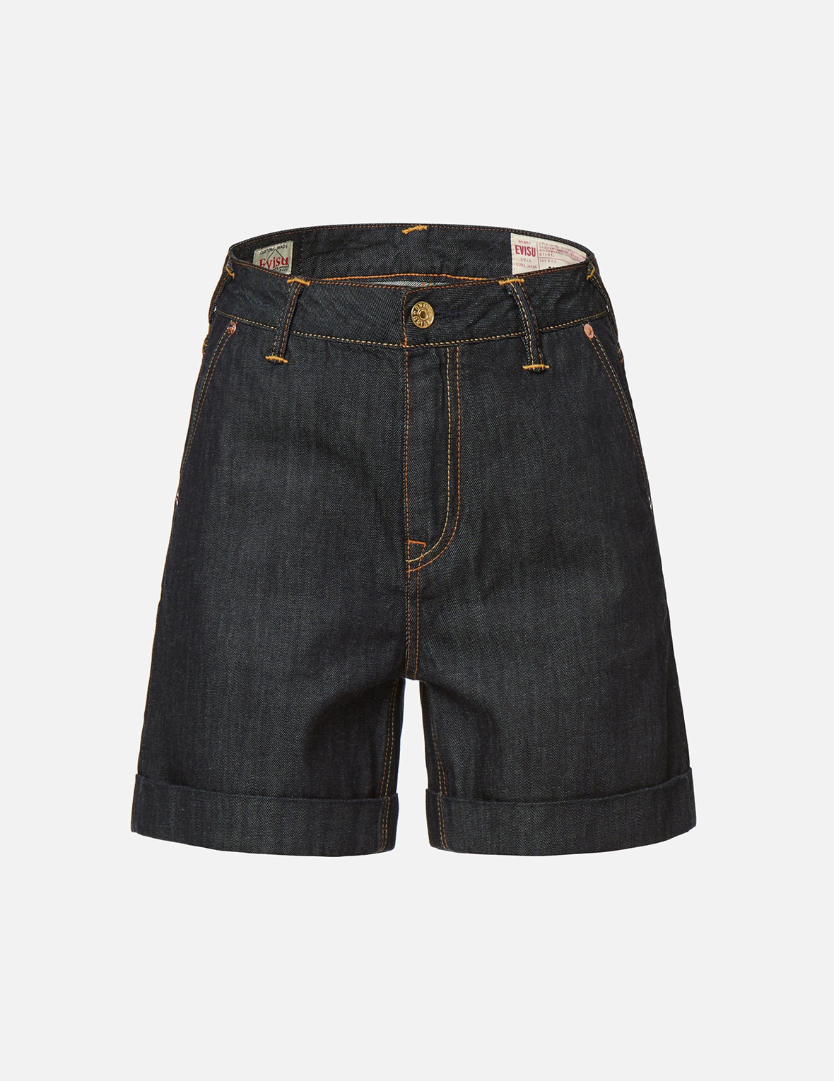 SEAGULL EMBROIDERY DENIM SHORTS - 2