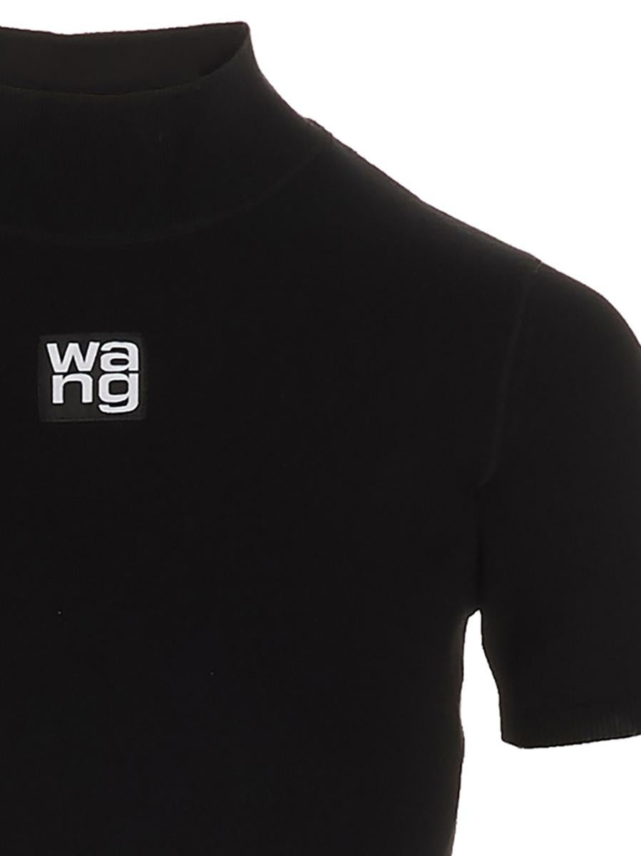 T BY ALEXANDER WANG LOGO VISCOSE TOP - 4