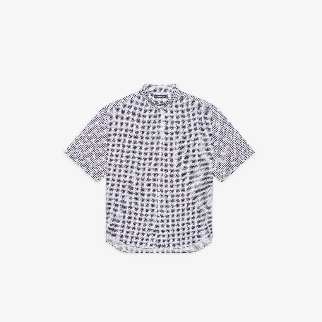 Men's Archive Letters Shirt in Black - 4