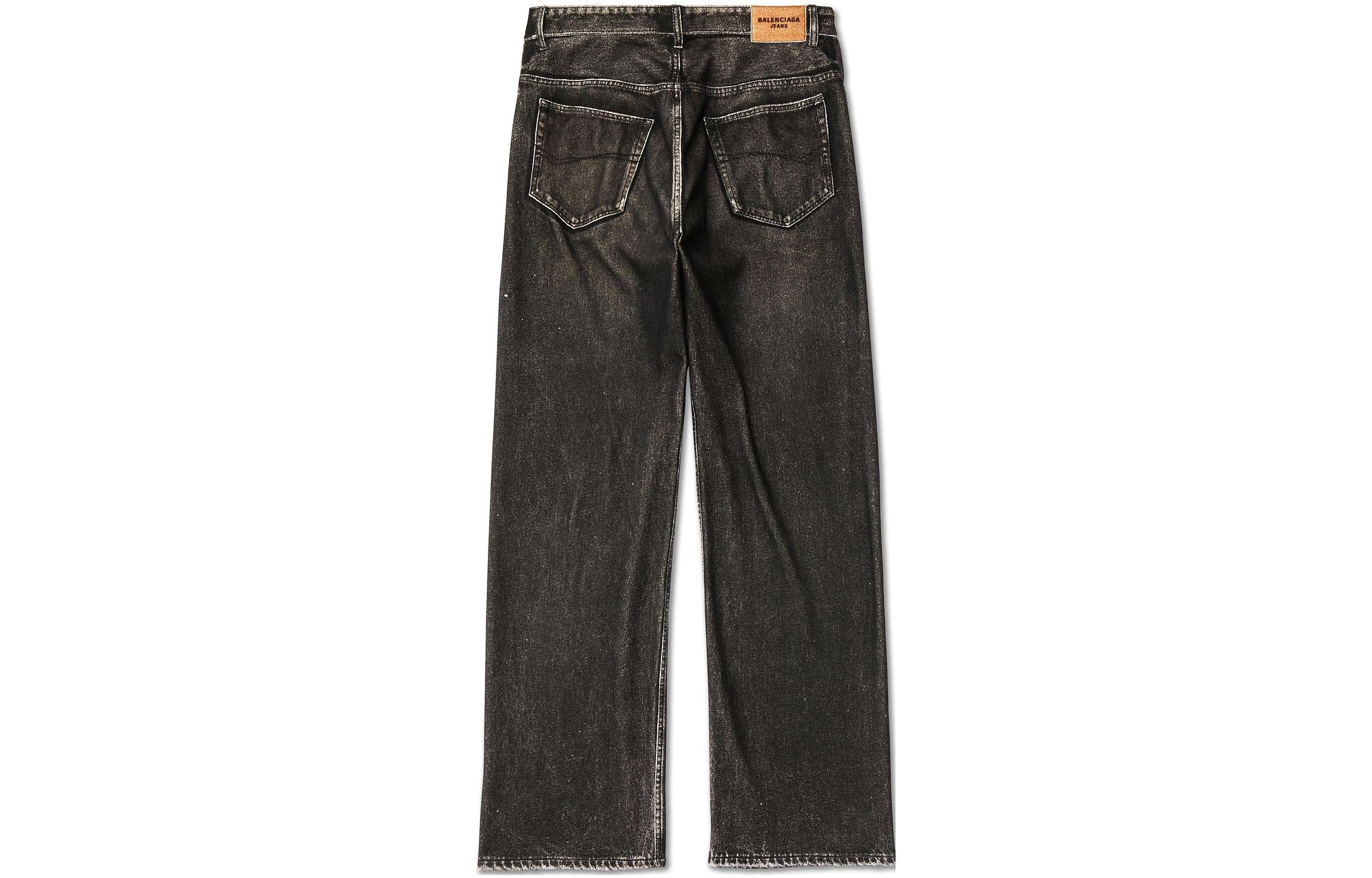 Balenciaga Denim Trompe L'oeil Pants 'Black' 751503TOL991000 - 2