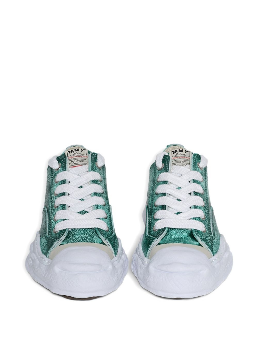 Hank Low brushed leather sneakers - 3