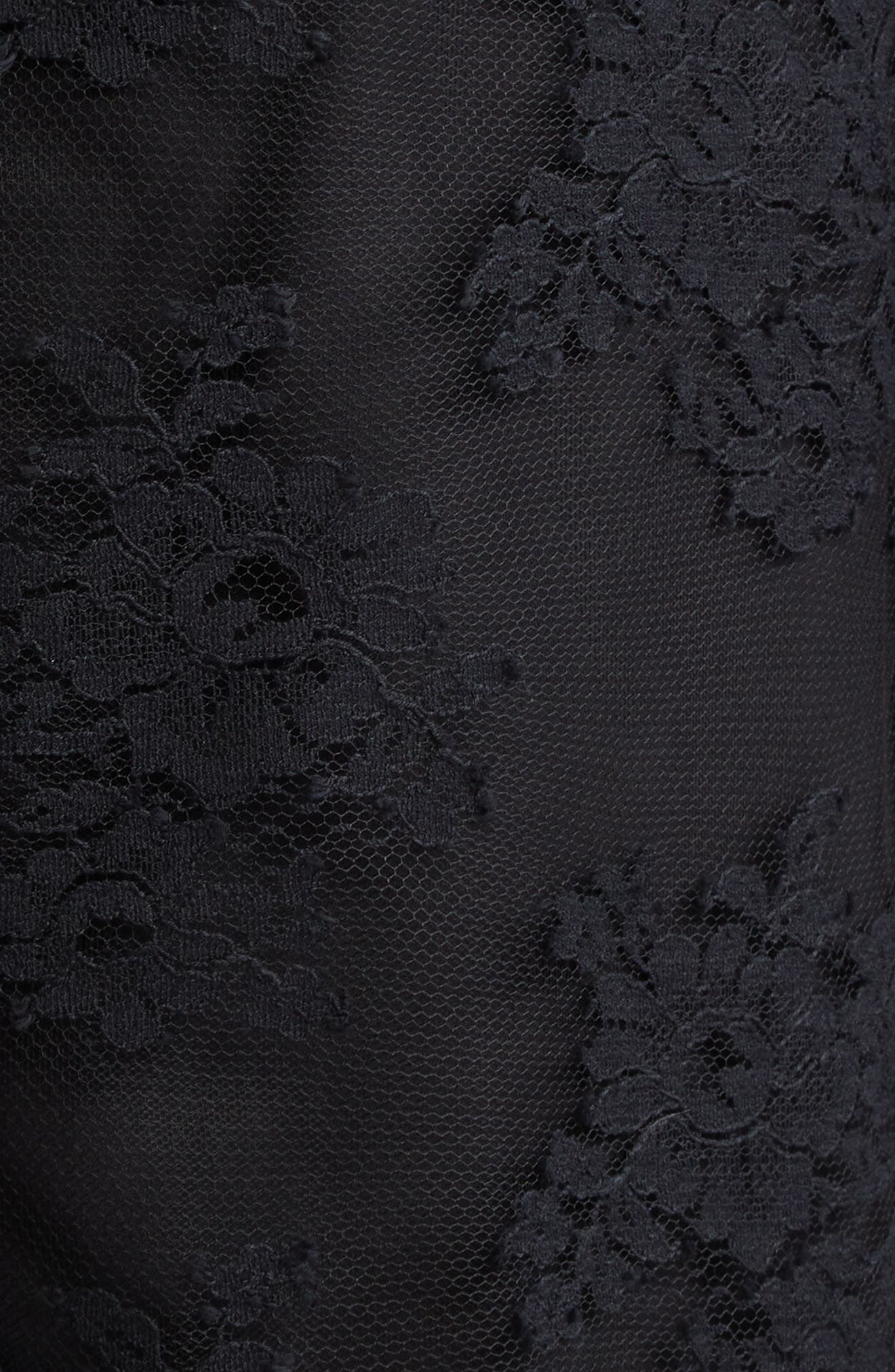 Floral Lace Pencil Skirt - 7