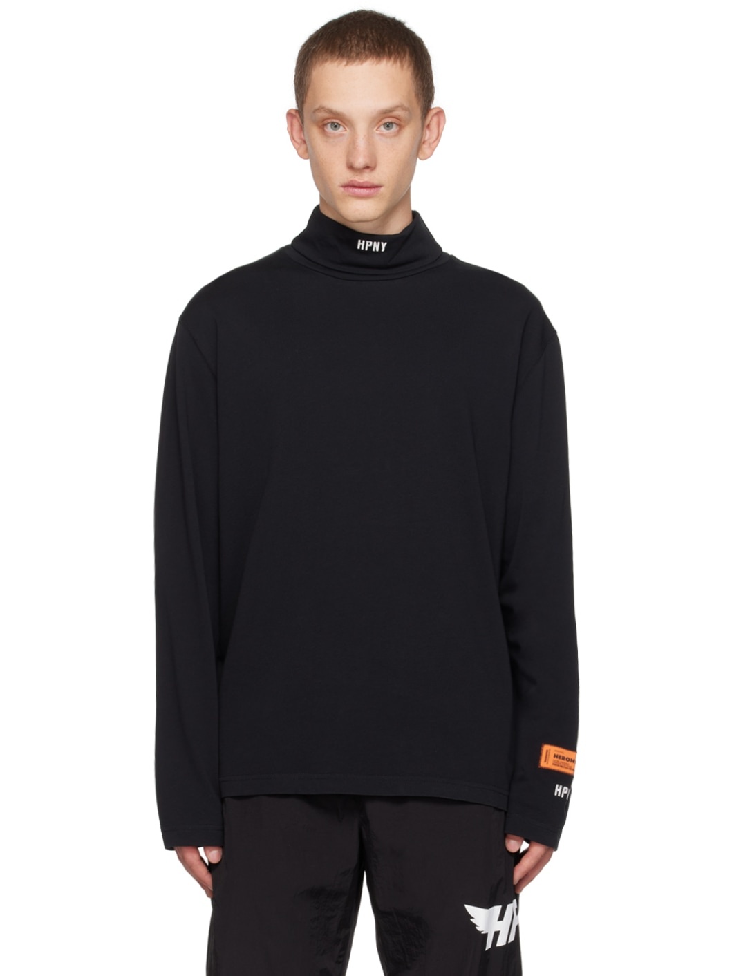 Black 'HPNY' Long Sleeve T-Shirt - 1