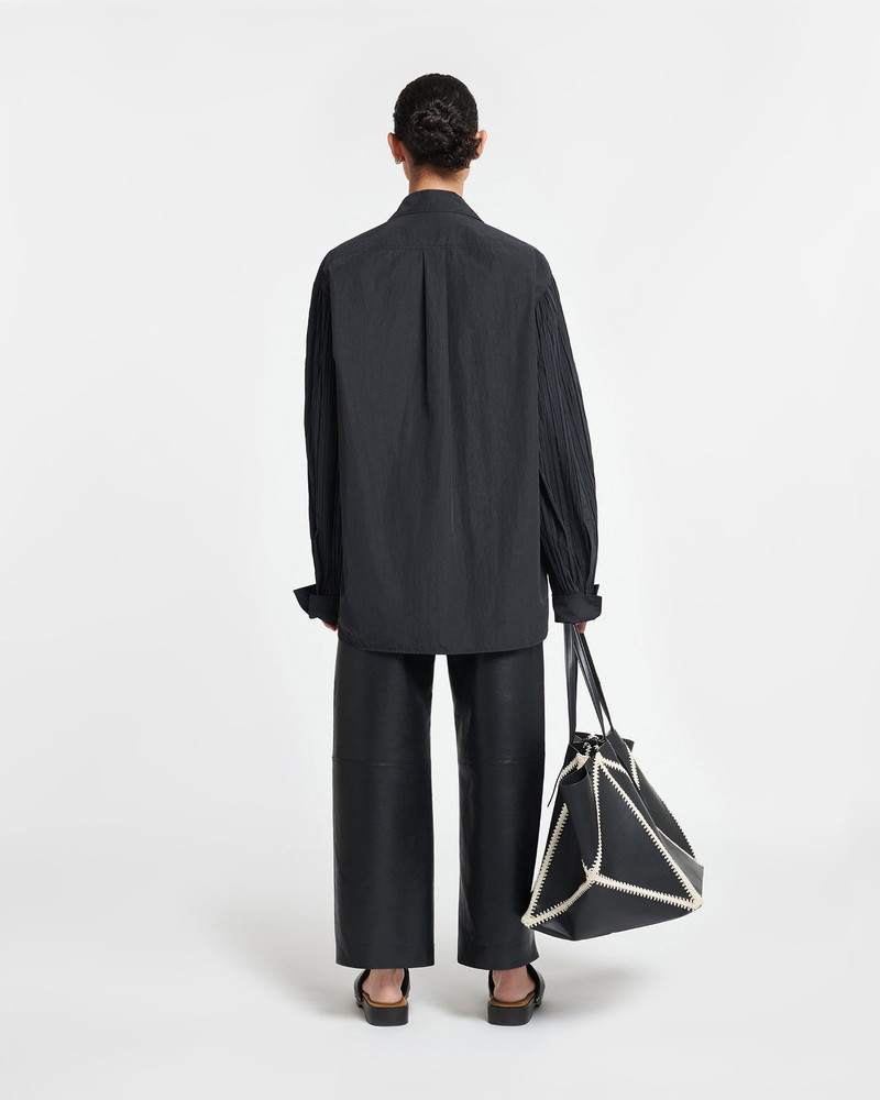 Pleated Poplin Shirt 3