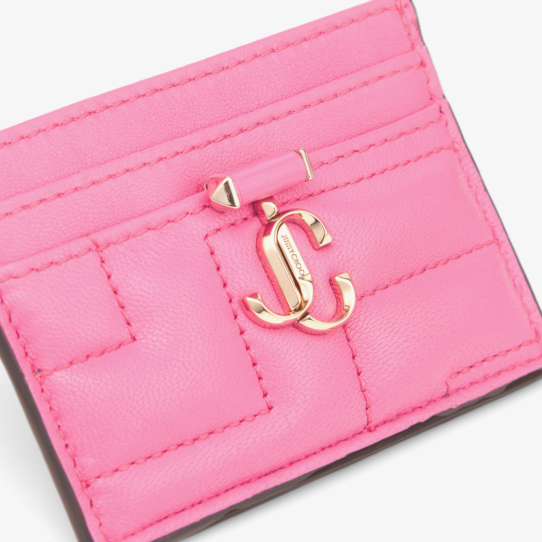 Umika Avenue
Candy Pink Avenue Nappa Leather Card Holder with JC Emblem 4