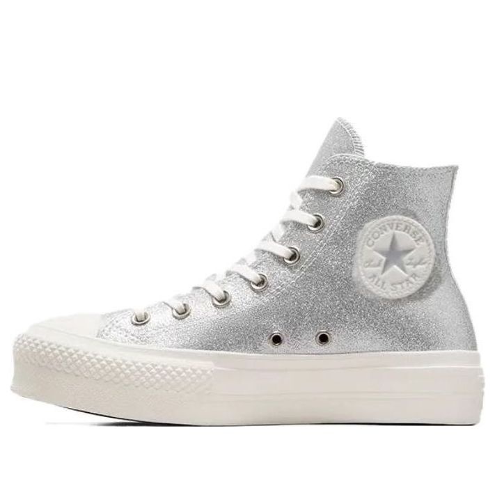 (WMNS) Converse Chuck Taylor All Star Lift Hi 'Silver' A07949C - 1