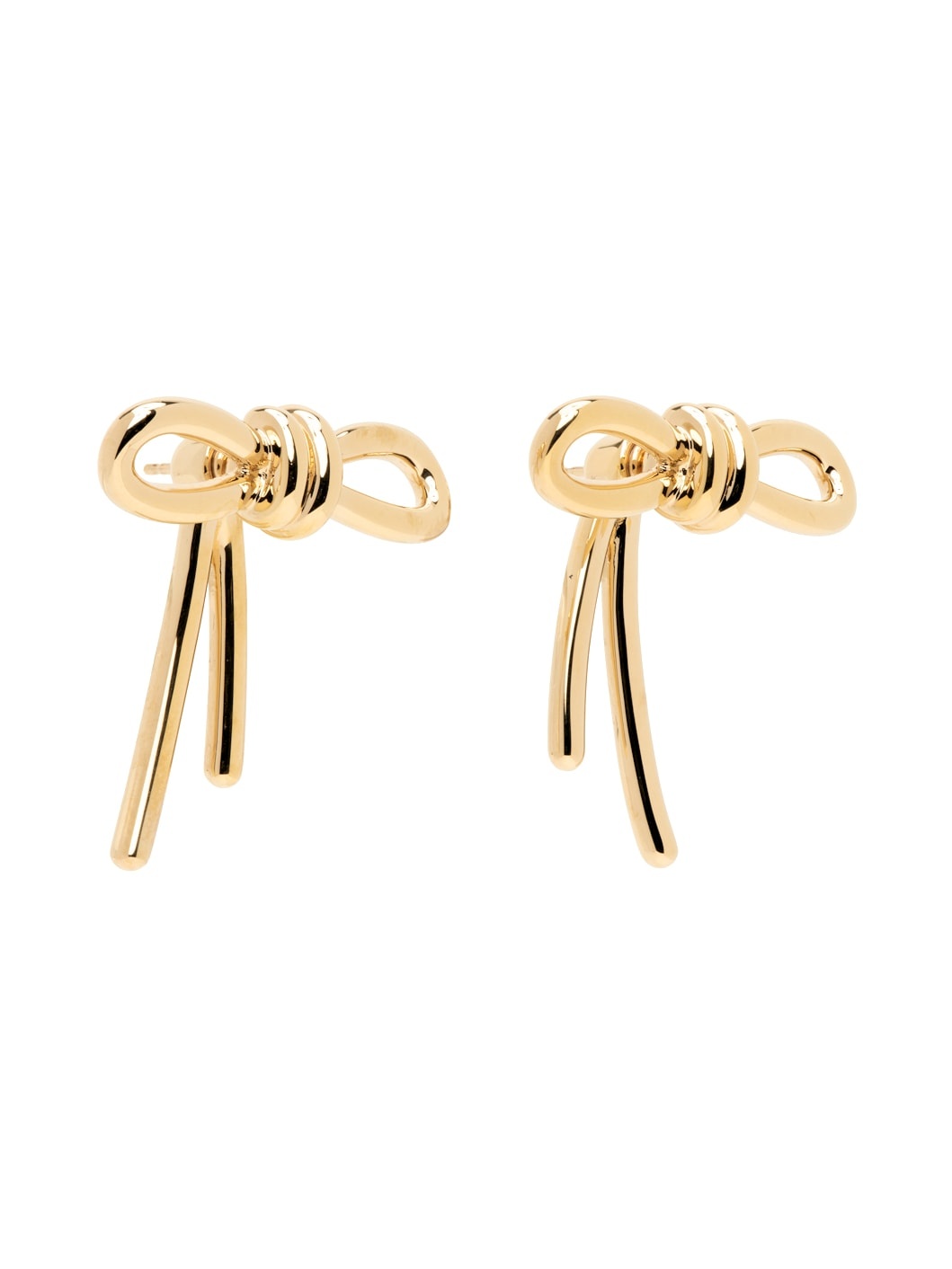 Gold Bow Scoobies Earrings - 2