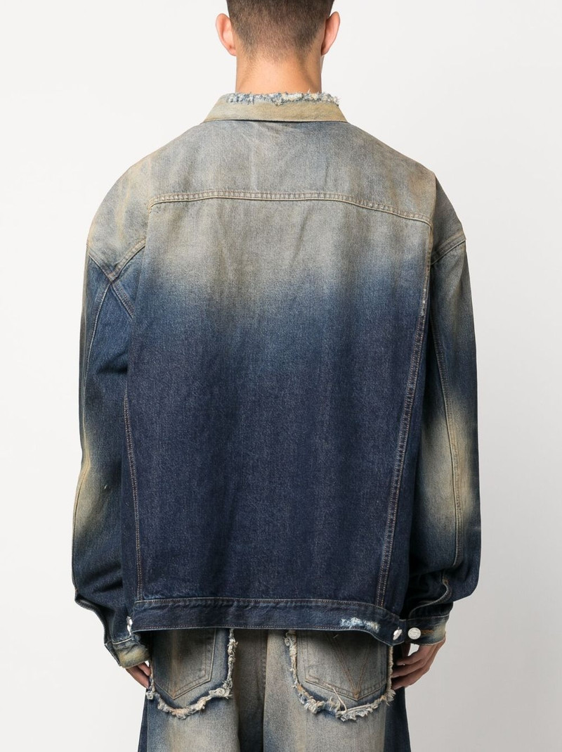 distressed-effect stonewashed denim jacket 4