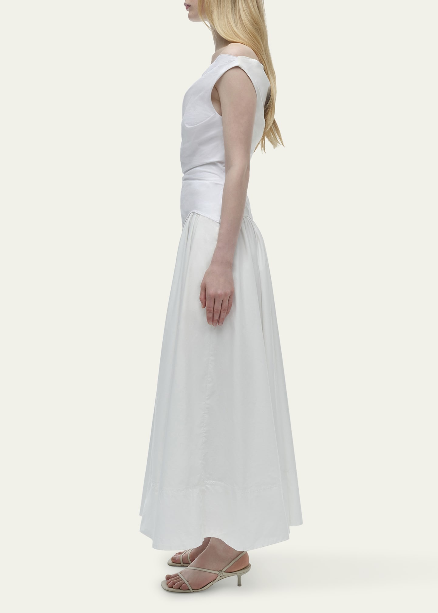 Cersei Drop-Waist Off-The-Shoulder Midi Dress - 4