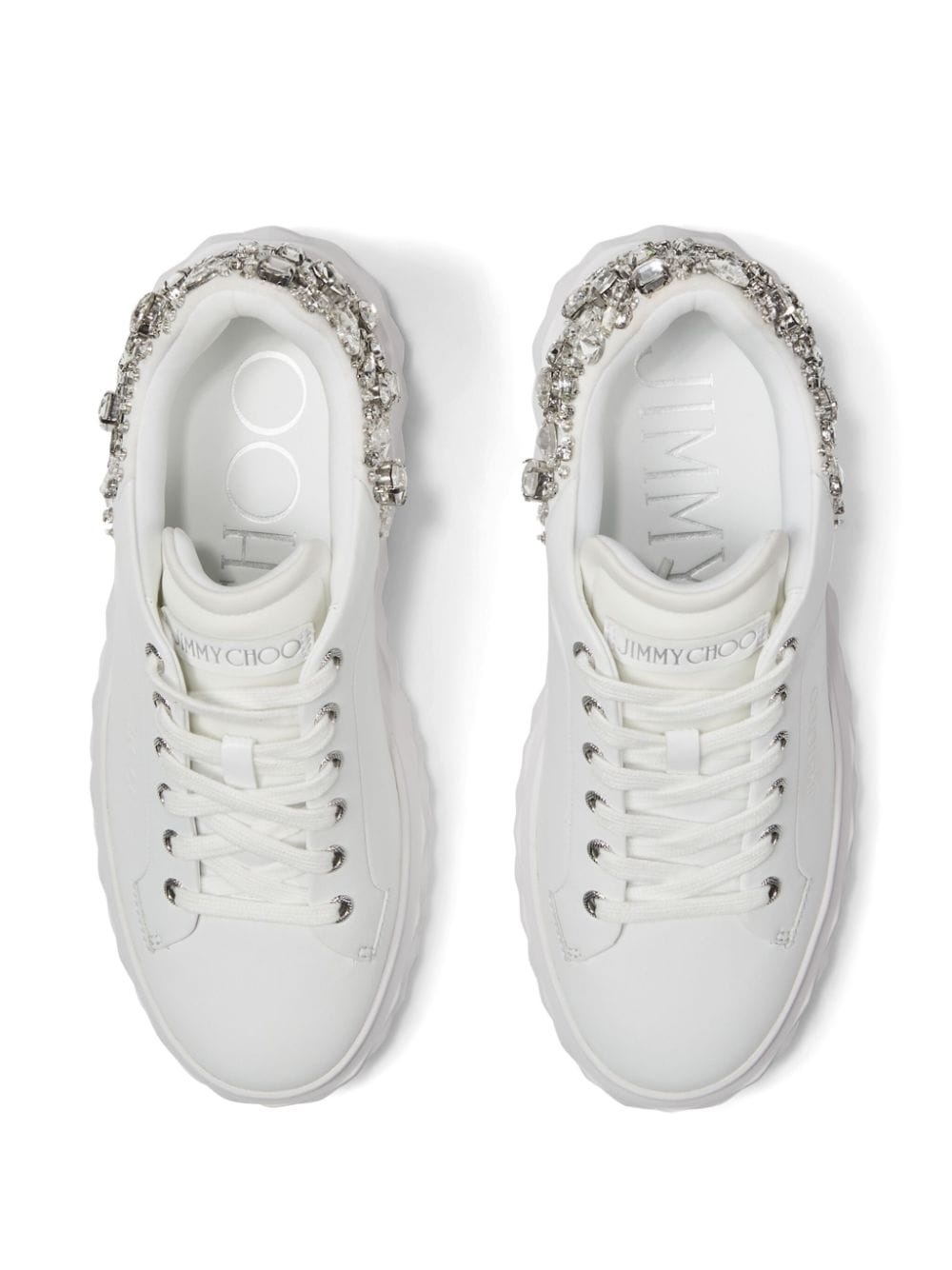 Diamond Maxi crystal-embellished sneakers - 4