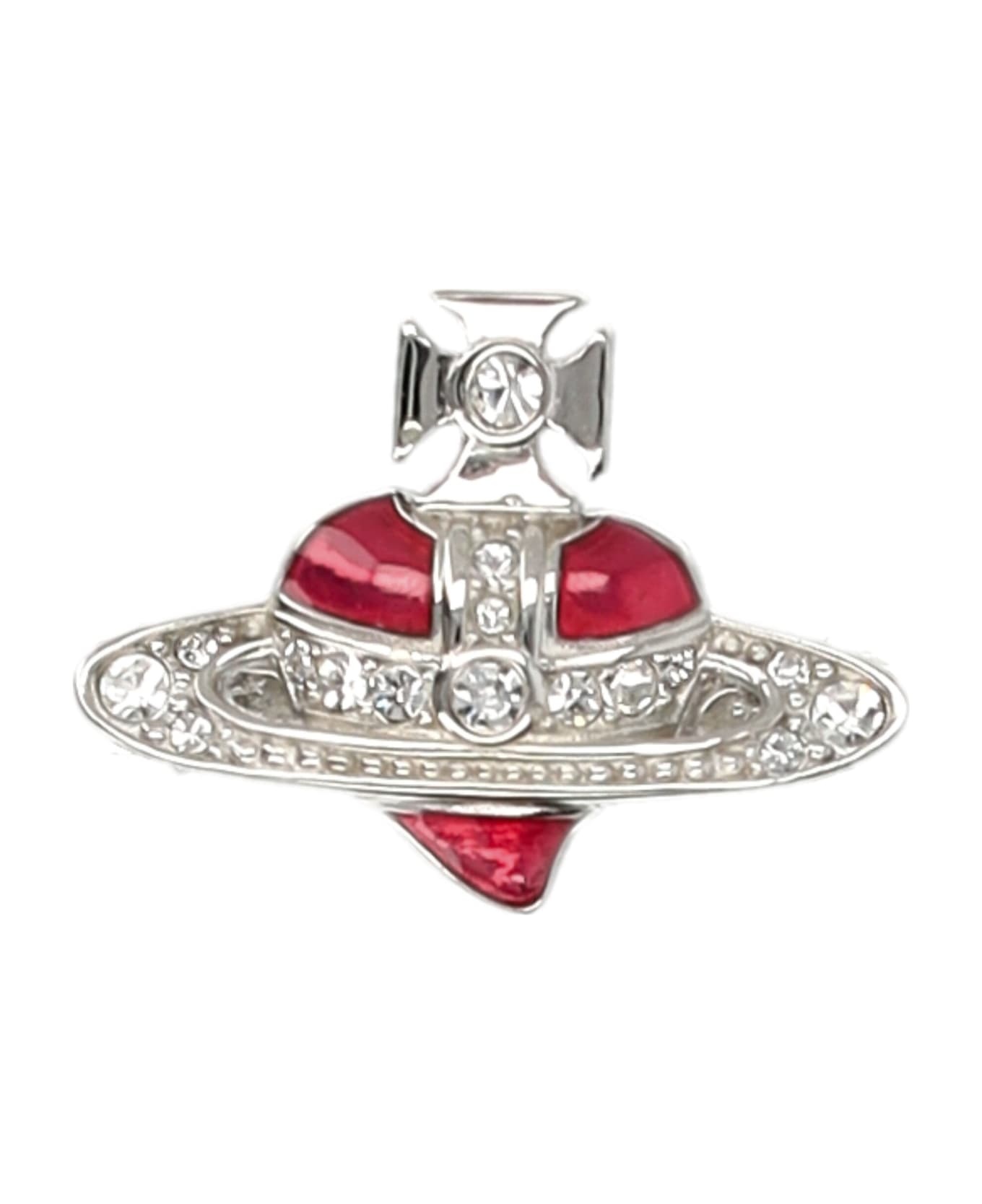 Vivienne Westwood New Diamante Heart Ring | italist | REVERSIBLE