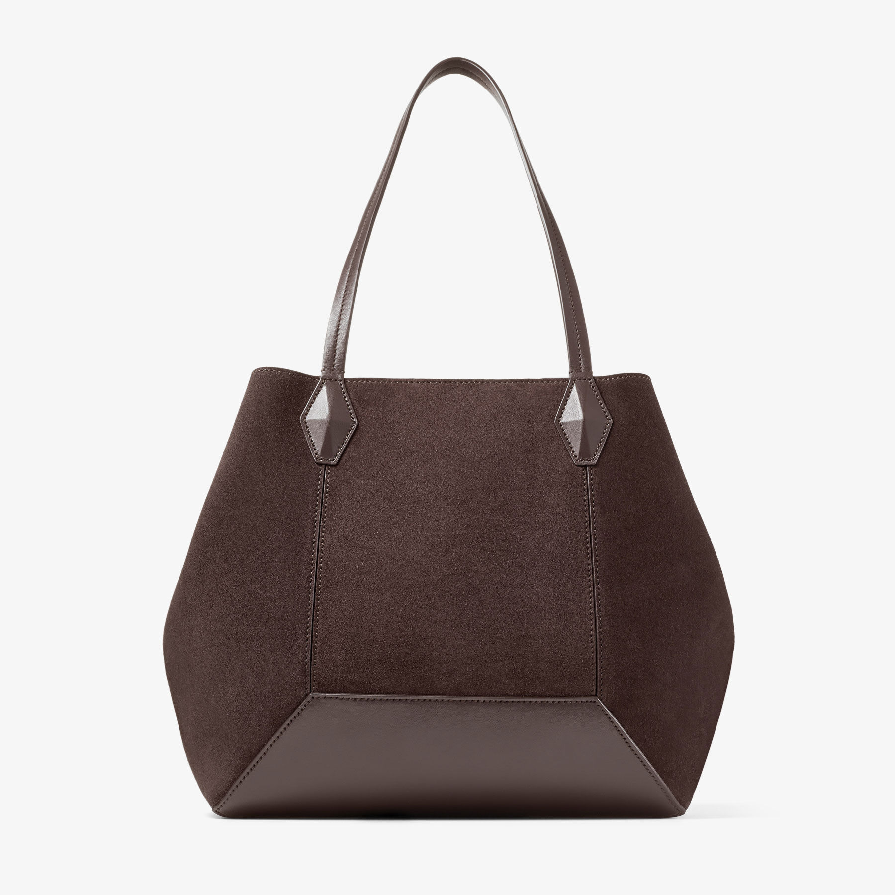 Diamond Tote/M
Coffee Suede Tote Bag - 5