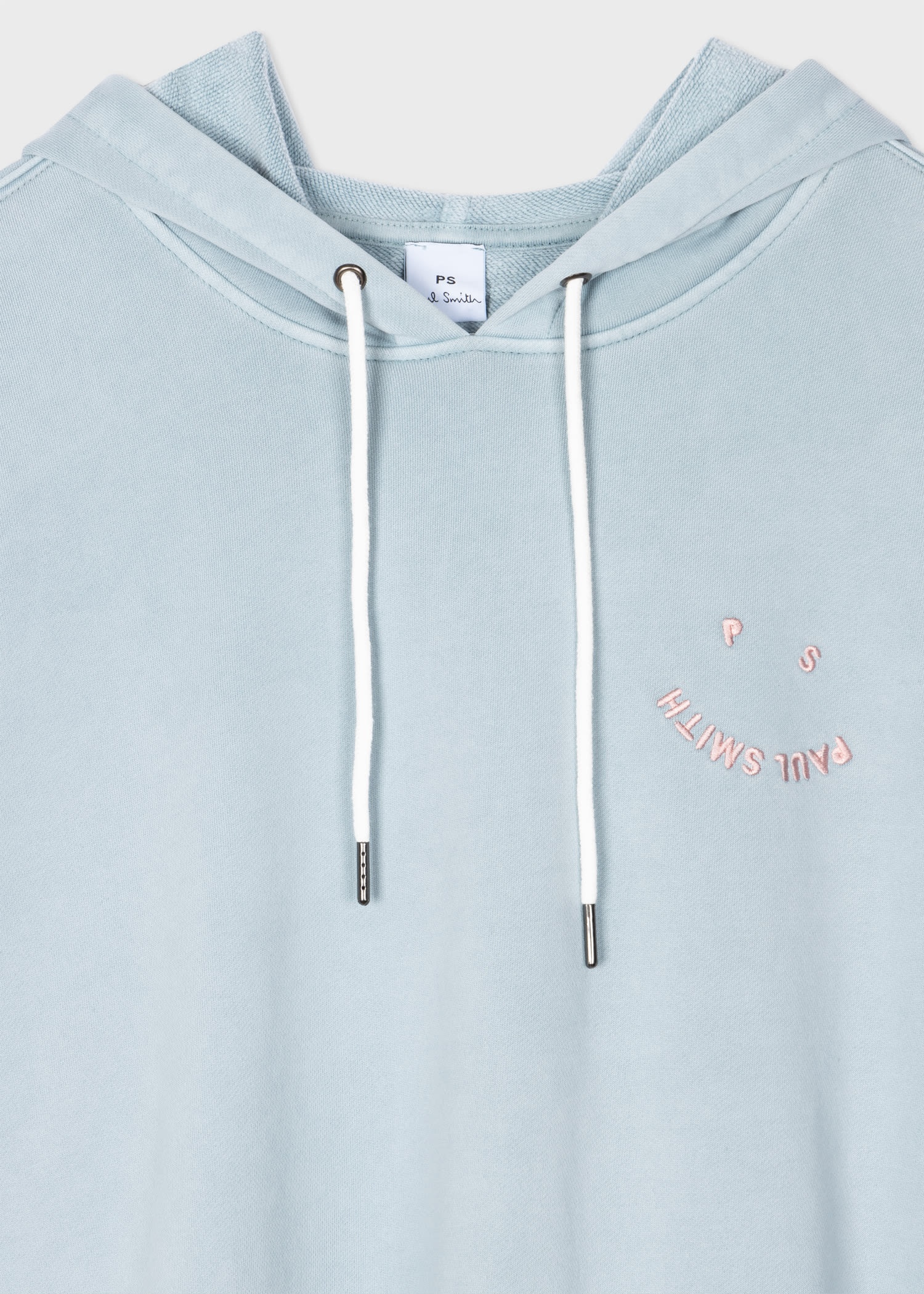 Pale Blue 'Happy' Hoodie - 4
