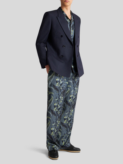 Etro PRINTED SILK TROUSERS outlook