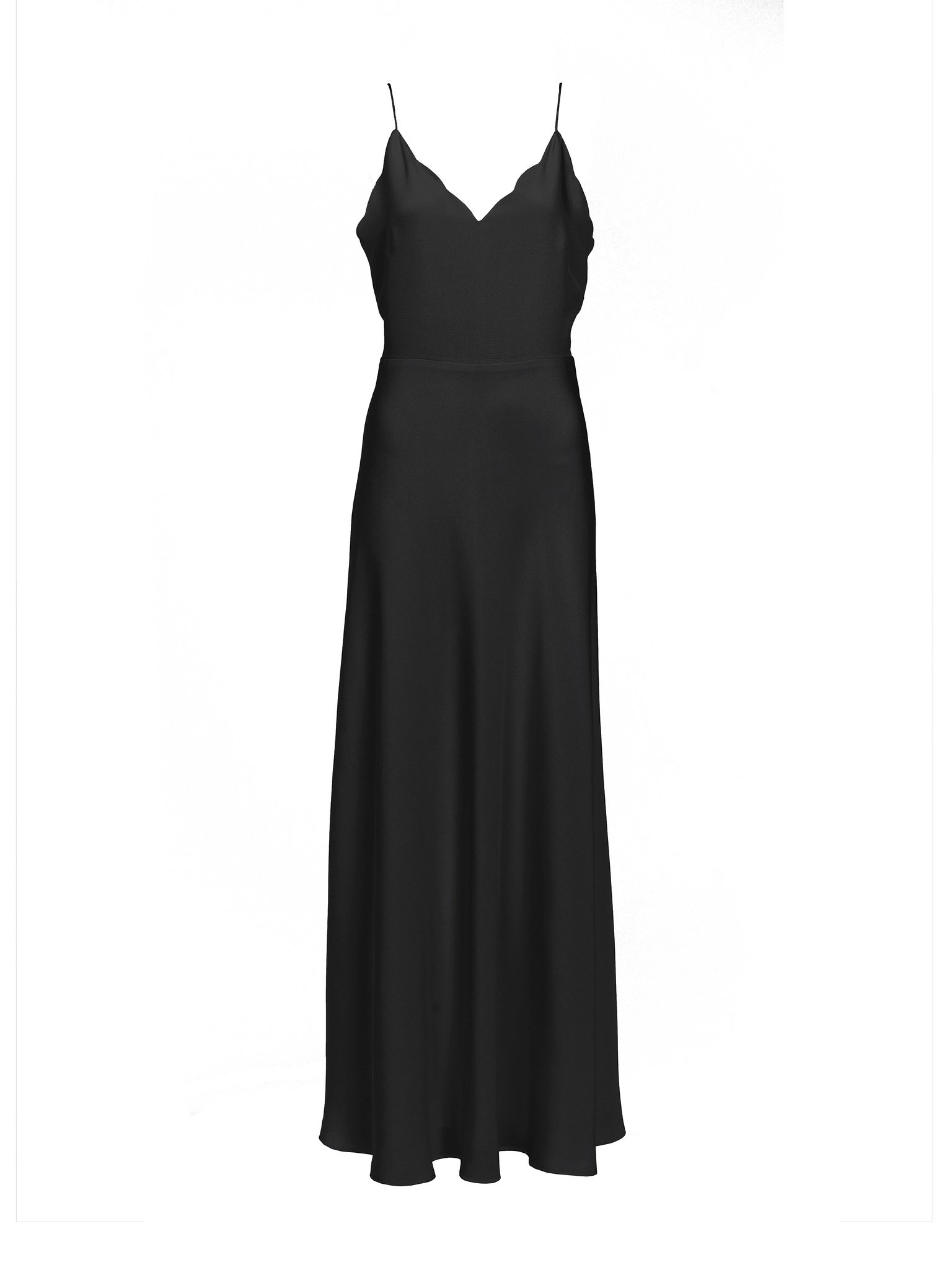 SLEEVELESS LONG FLARED DRESS - 1