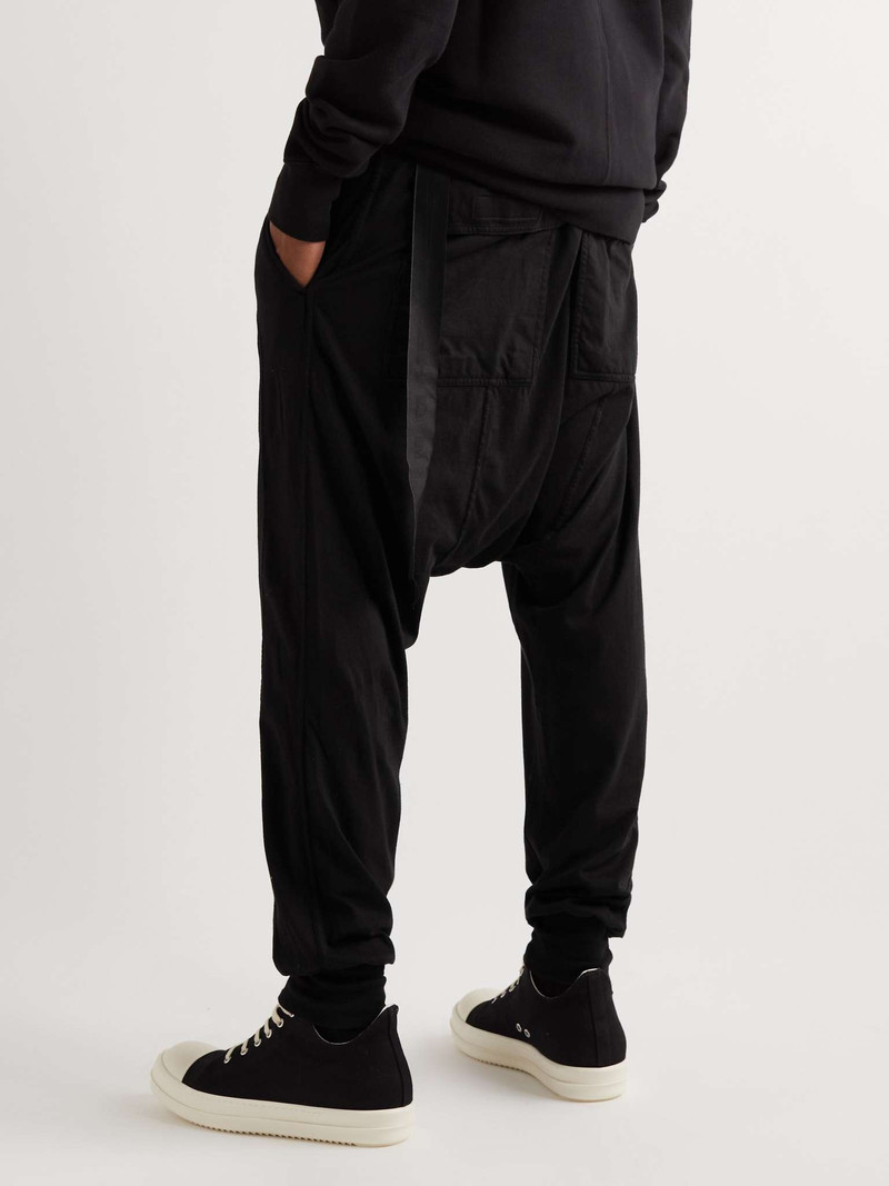Tapered Cotton-Jersey Drawstring Trousers 4