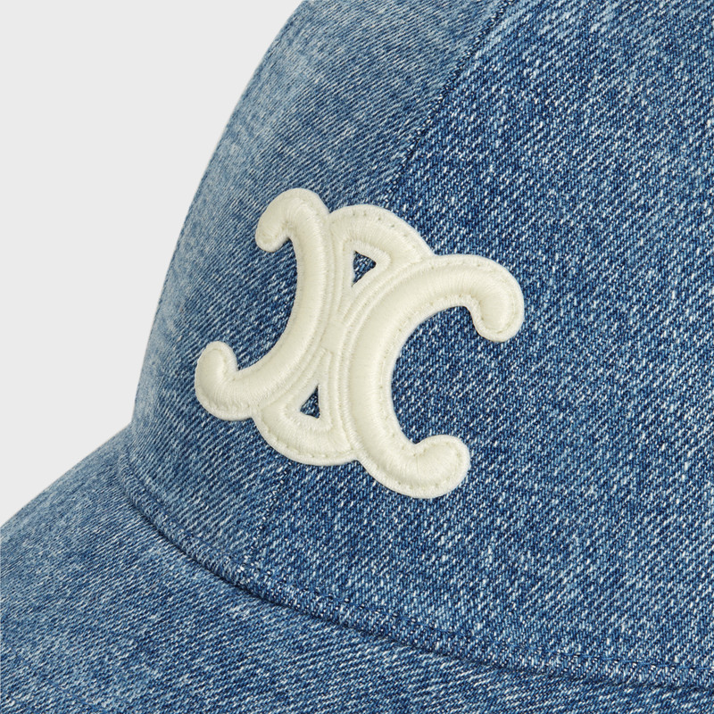 TRIOMPHE BASEBALL CAP IN DENIM UNION WASH 5