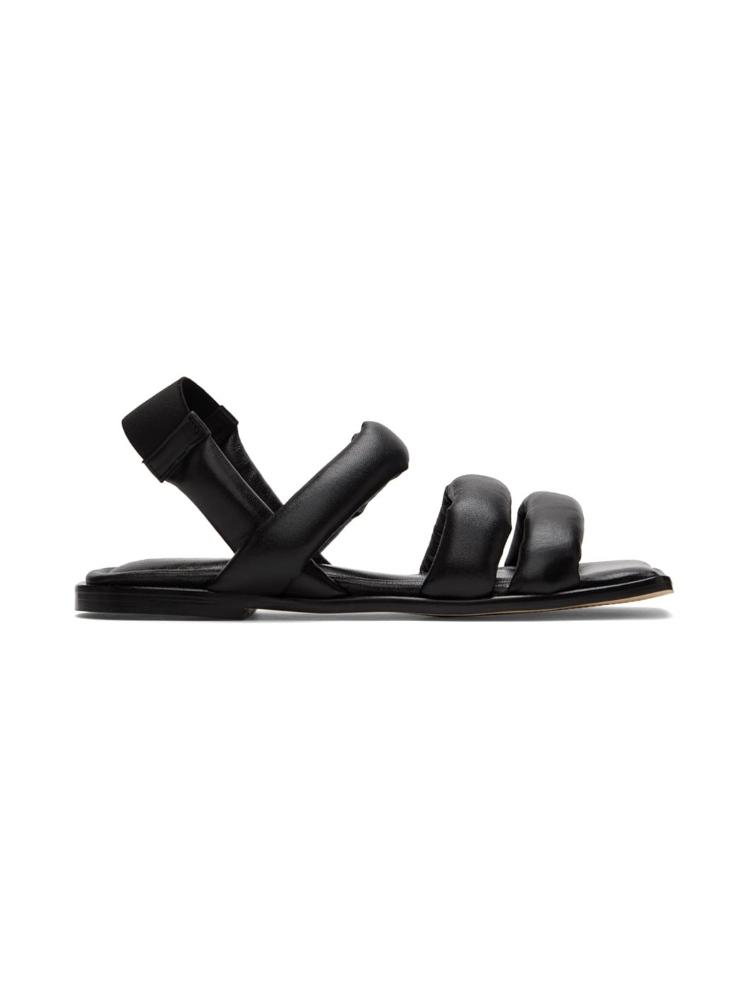 Black Kate Padded Sandals - 1