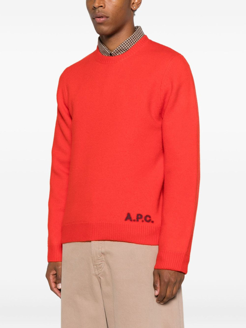 logo-embroidered crew-neck sweater 3